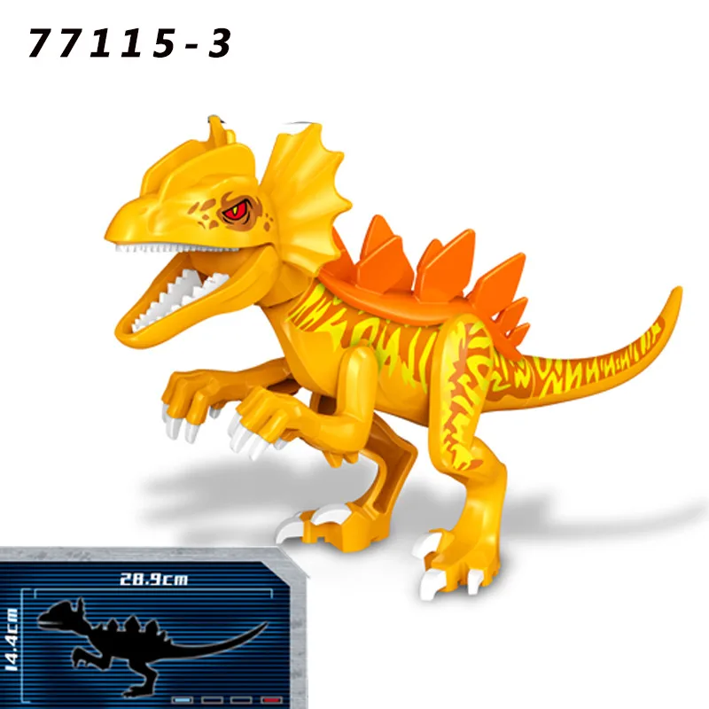 Zhu Luoji Dinosaur Puzzle Assembled Building Blocks Kidsren's Toys Hot-selling  Quick-buy Bag Packaging display picture 7