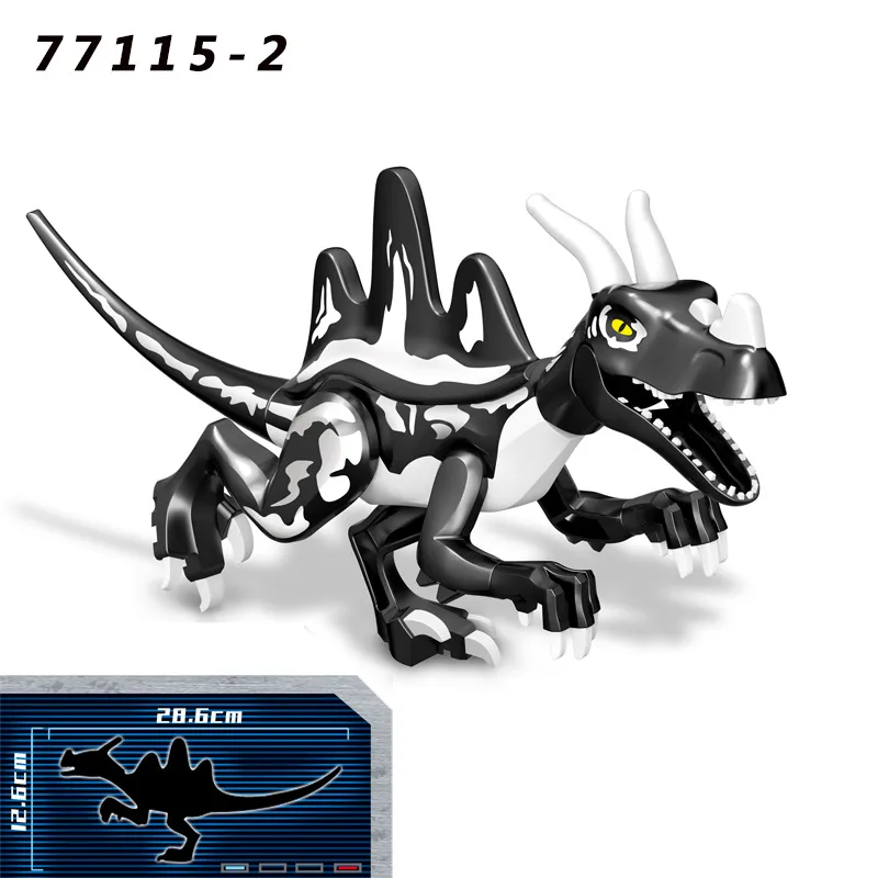 Zhu Luoji Dinosaur Puzzle Assembled Building Blocks Kidsren's Toys Hot-selling  Quick-buy Bag Packaging display picture 8