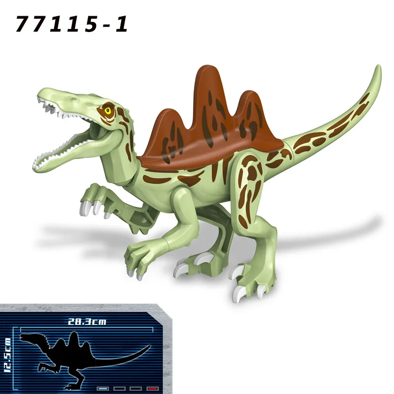 Zhu Luoji Dinosaur Puzzle Assembled Building Blocks Kidsren's Toys Hot-selling  Quick-buy Bag Packaging display picture 9