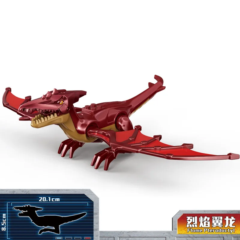 Zhu Luoji Dinosaur Puzzle Assembled Building Blocks Kidsren's Toys Hot-selling  Quick-buy Bag Packaging display picture 11