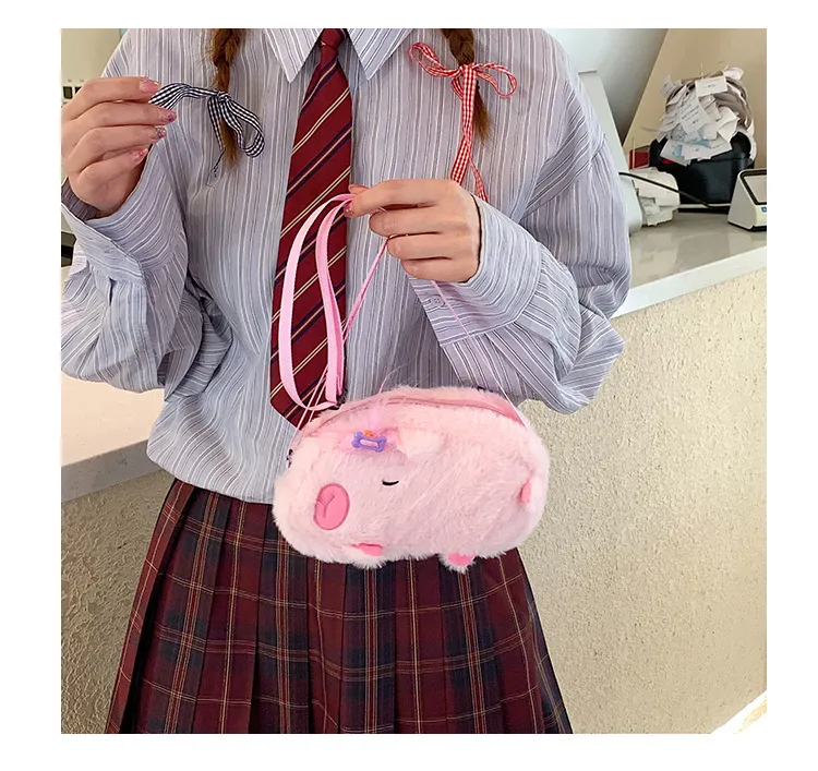 New Plush Shoulder Bag Little Capybara Cute Bag Large Capacity Fashion Versatile  Wholesale display picture 10