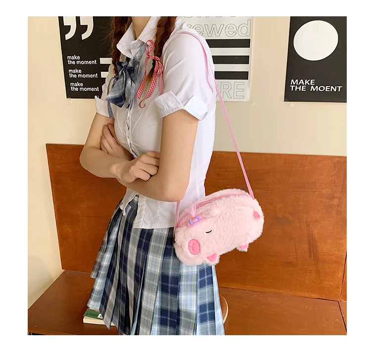 New Plush Shoulder Bag Little Capybara Cute Bag Large Capacity Fashion Versatile  Wholesale display picture 23