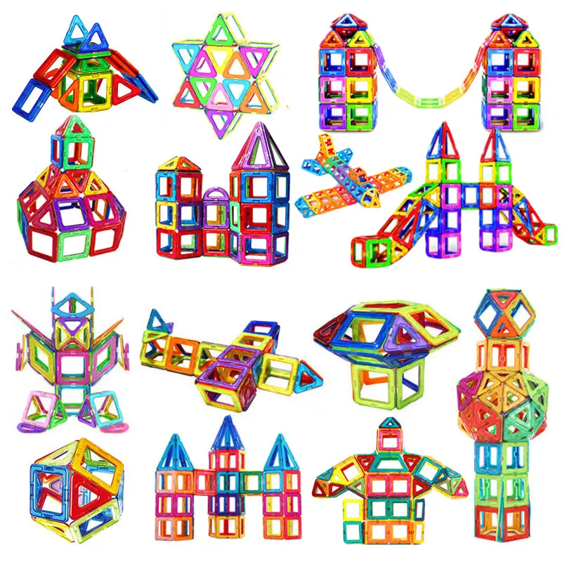 Medium Magnetic Sheet Supplement Children's Magnet Magnetic Building Blocks Large Full Magnetic Color Window Magnetic Sheet Parts display picture 2