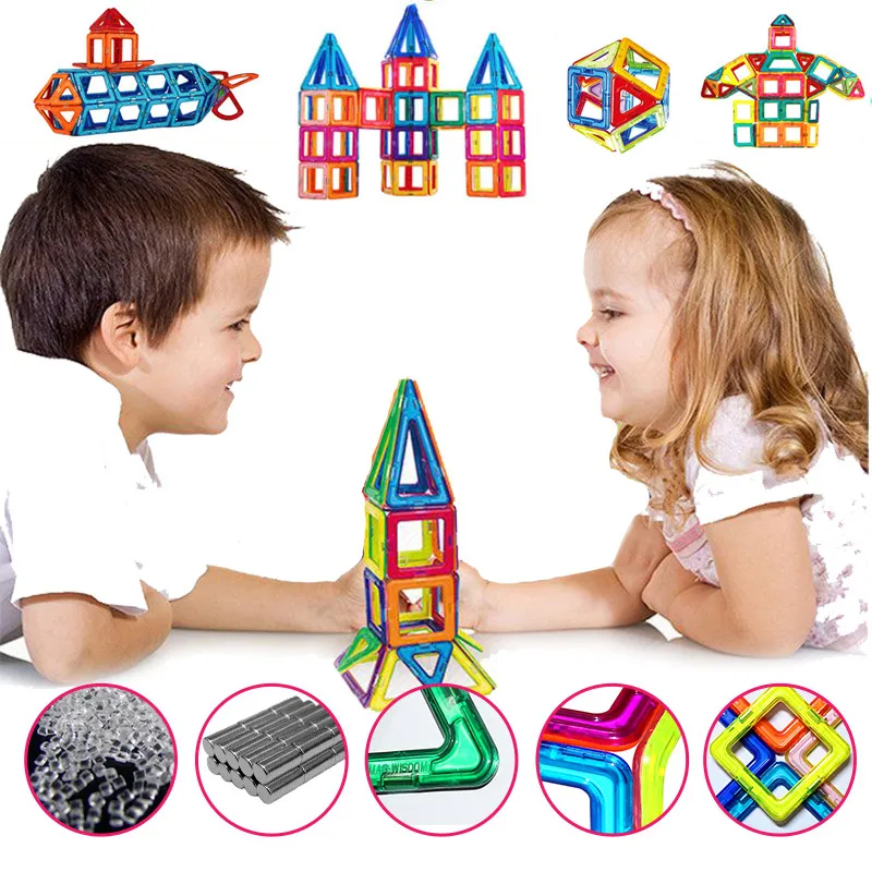 Medium Magnetic Sheet Supplement Children's Magnet Magnetic Building Blocks Large Full Magnetic Color Window Magnetic Sheet Parts display picture 3