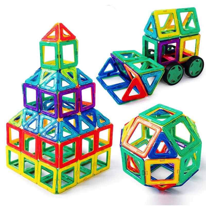 Medium Magnetic Sheet Supplement Children's Magnet Magnetic Building Blocks Large Full Magnetic Color Window Magnetic Sheet Parts display picture 4