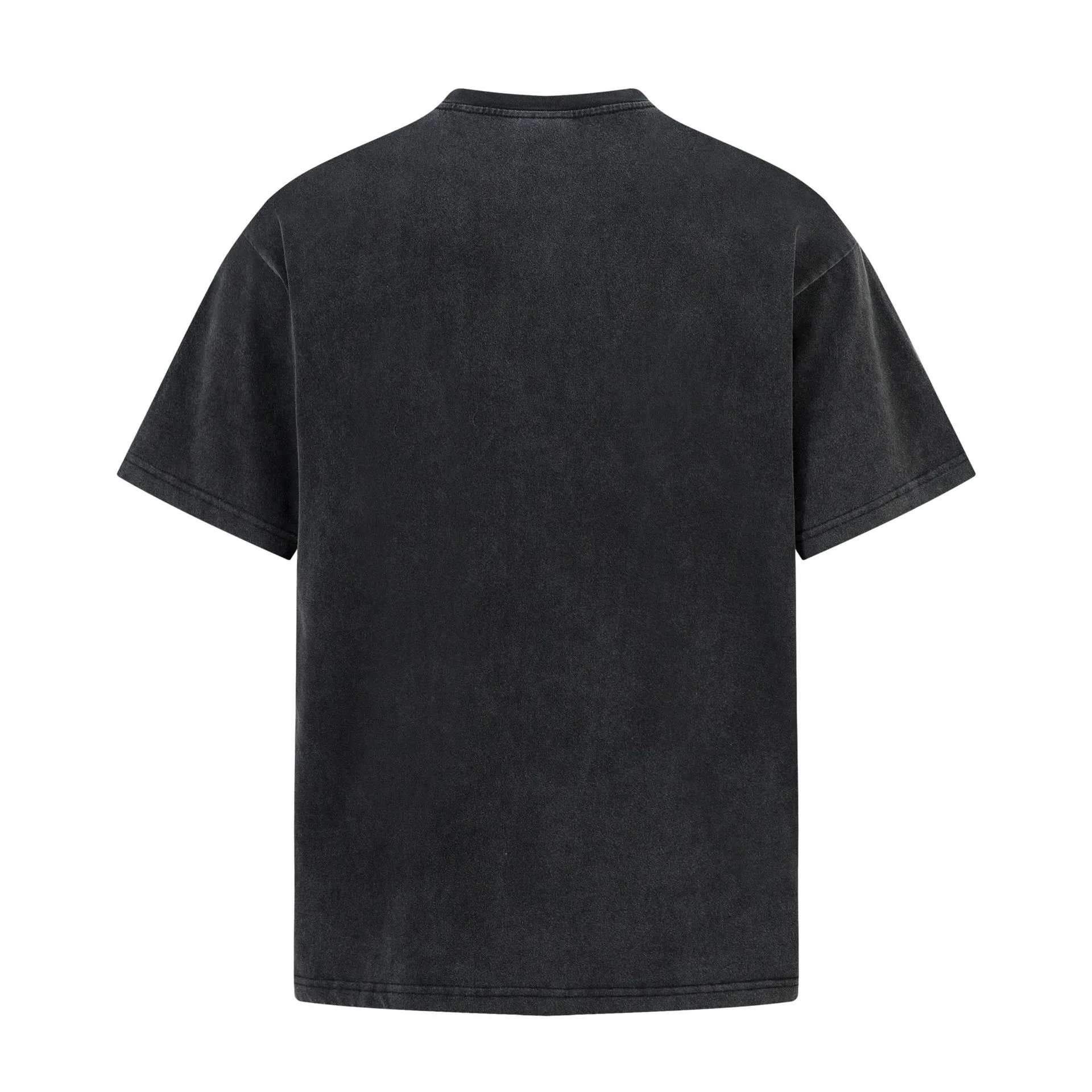 Jiayiku Men's  Summer New American Retro Fashion Brand Tee  Badge Washed Short-sleeved T-shirt For Men And Women display picture 4