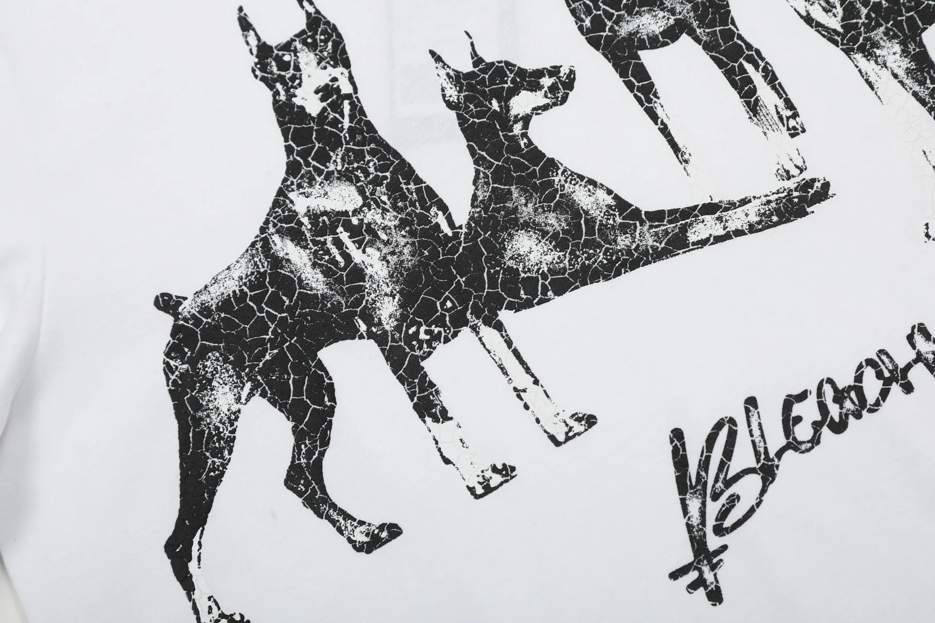 Jiayiku Men's  Summer American Street Hip Hop Fashion Brand Tee Diablo Doberman Printed T-Shirt Short Sleeve display picture 13