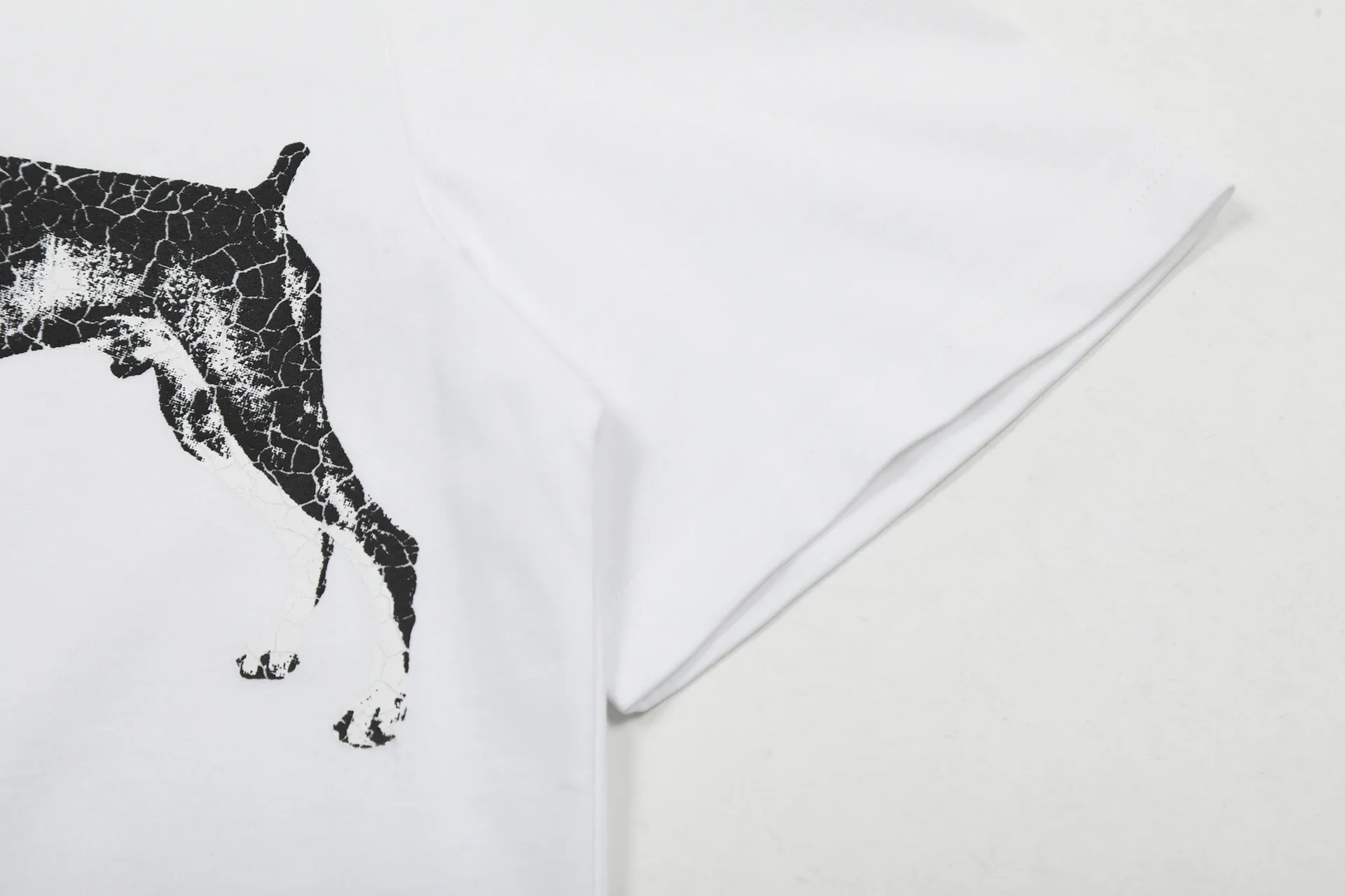 Jiayiku Men's  Summer American Street Hip Hop Fashion Brand Tee Diablo Doberman Printed T-Shirt Short Sleeve display picture 15