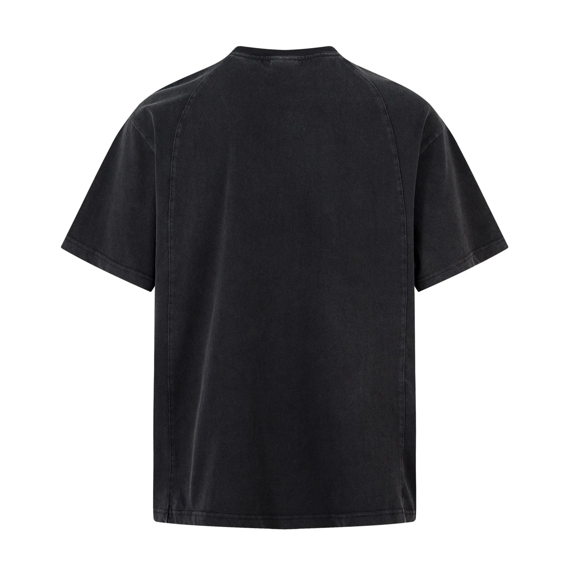 Jiayiku Men's  Summer New American Retro Trendy Brand Motorcycle Tee Structure Split Printed Short-sleeved T-shirt display picture 4