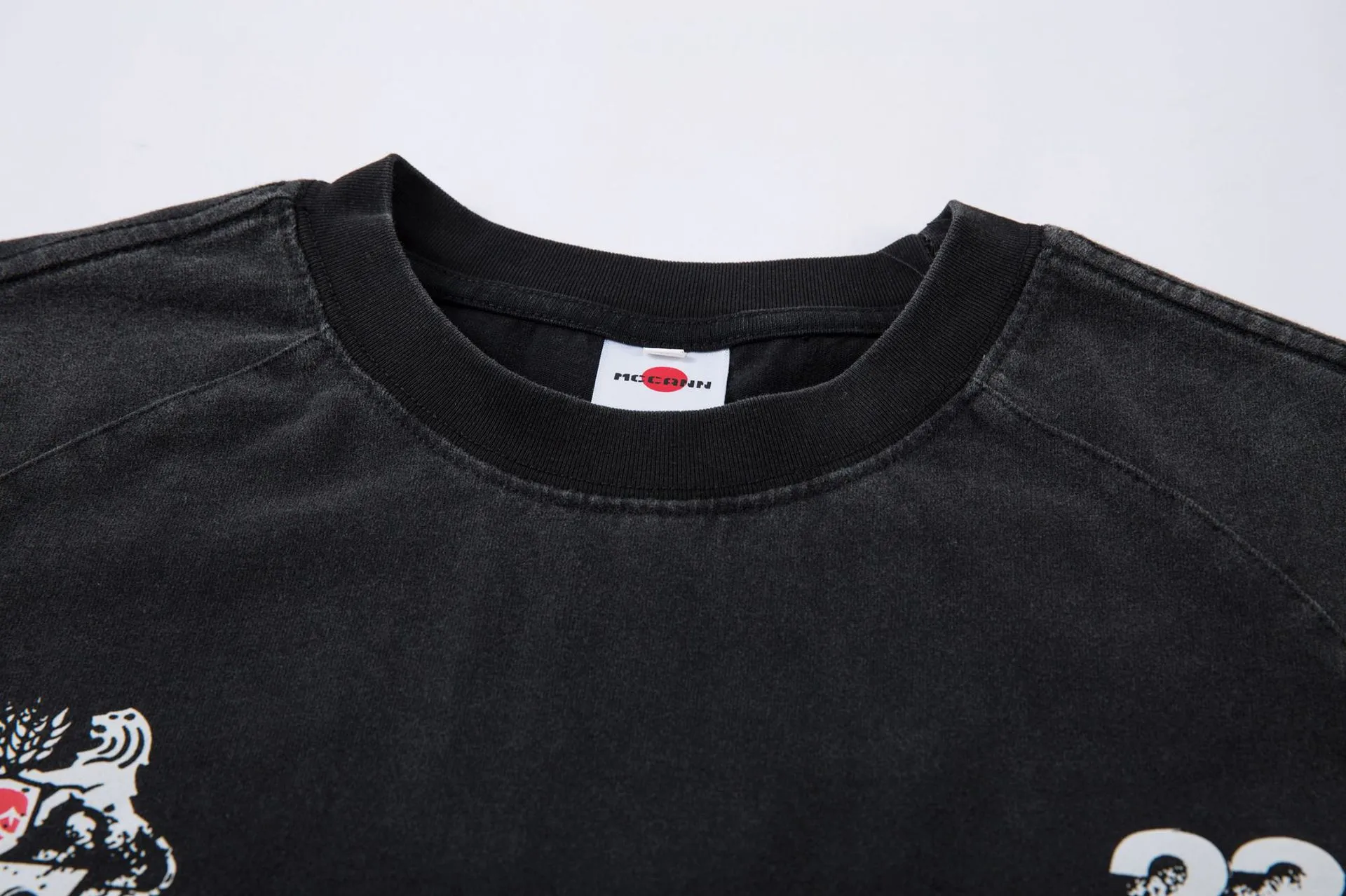 Jiayiku Men's  Summer New American Retro Trendy Brand Motorcycle Tee Structure Split Printed Short-sleeved T-shirt display picture 9