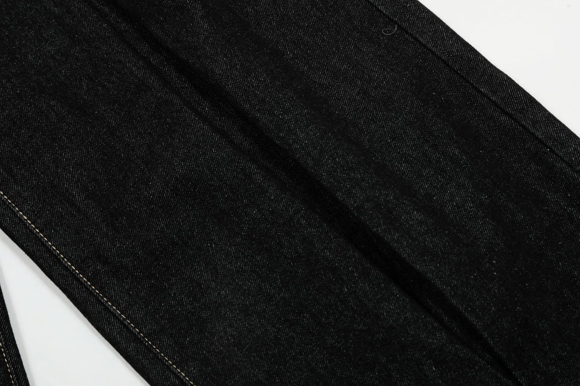 Jiayi Library Men's  New American Vintage Pleated Washed Jeans Men's And Women's Vibe Scimitar Wide Leg Pants display picture 10