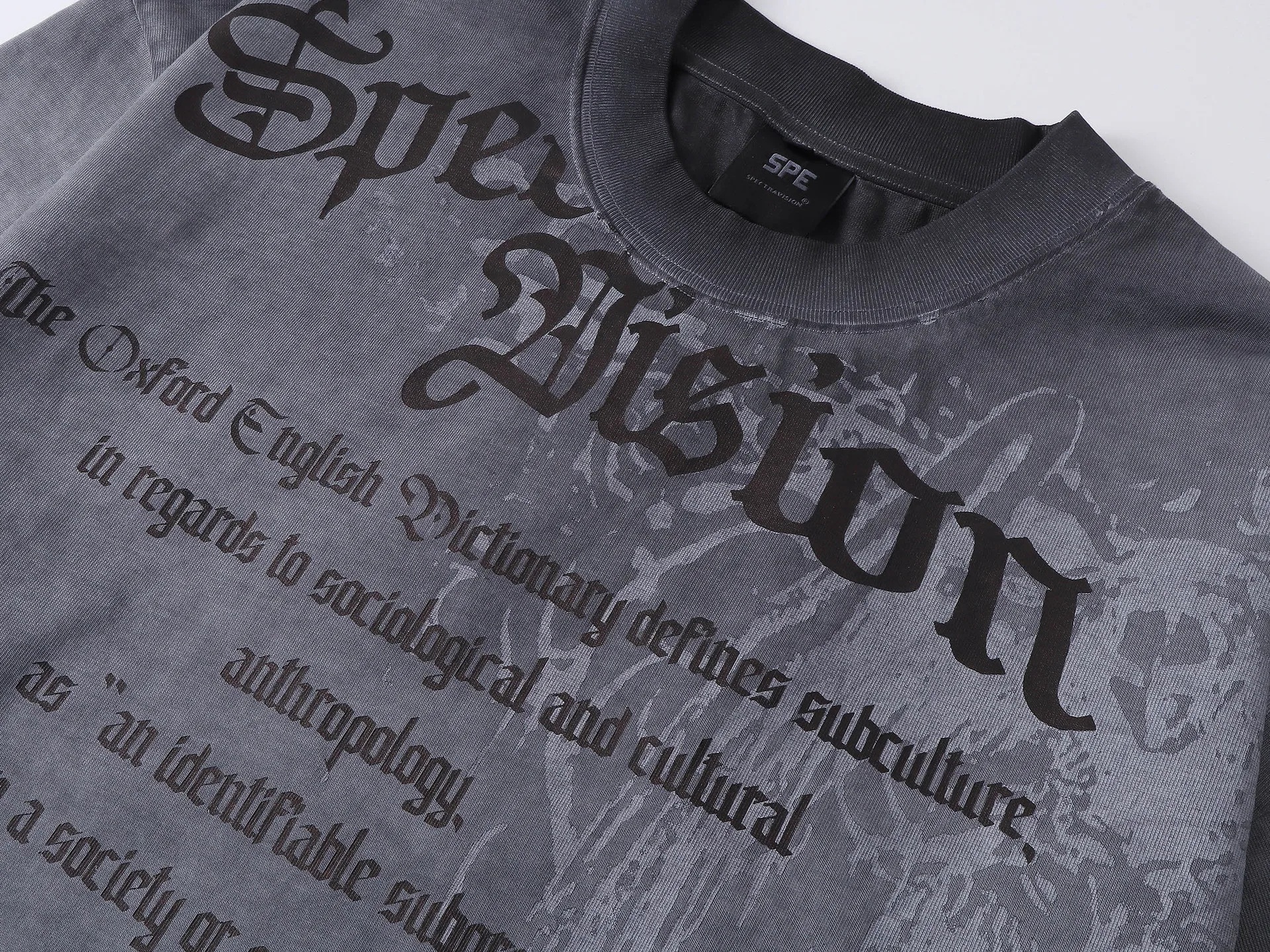 Jiayiku Men's Wear  Summer American Street Hip Hop Brand Tee Heavy Washed Fried Color Printed T-Shirt Short Sleeve display picture 8