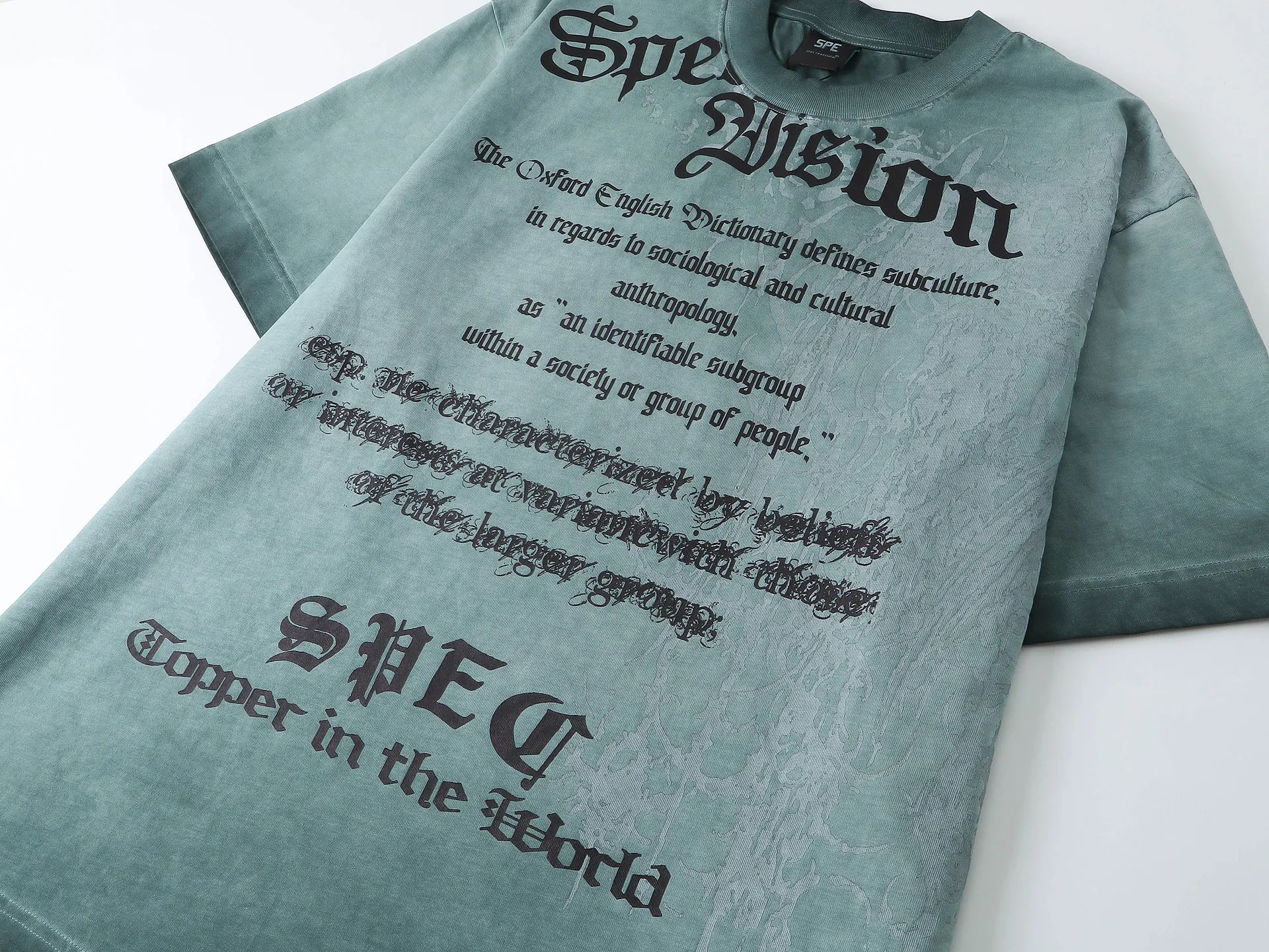 Jiayiku Men's Wear  Summer American Street Hip Hop Brand Tee Heavy Washed Fried Color Printed T-Shirt Short Sleeve display picture 17