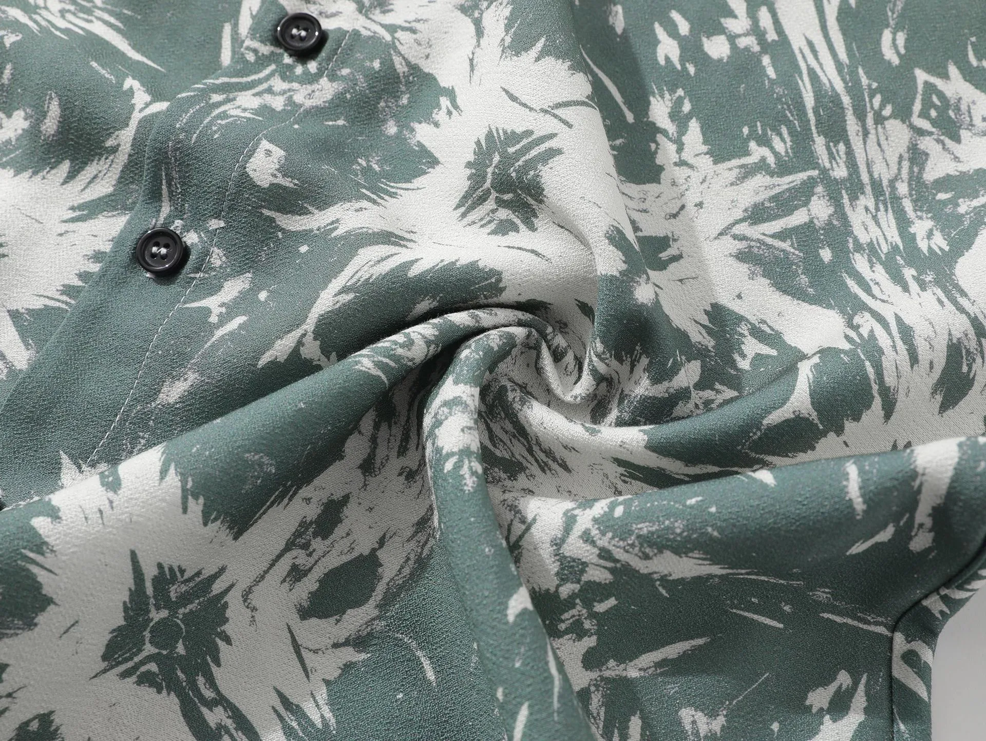 Jiayi Library Men's  New Style Retro Ethnic Style Creative Printed Short-sleeved Shirt Alien Style Antique Shirt display picture 14