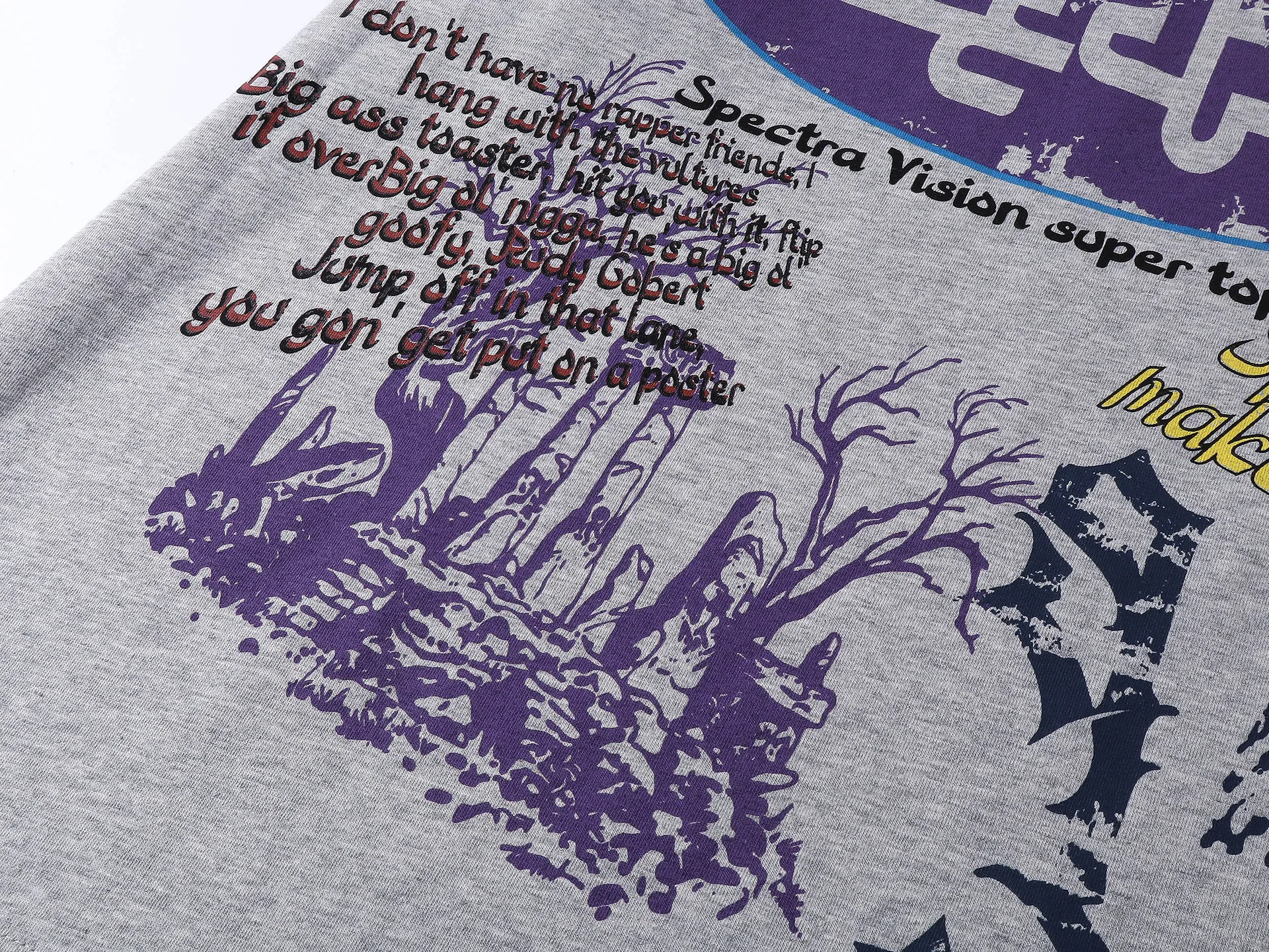 Jiayiku Men's  New Summer American-style Retro Niche Personalized Printed T-shirt Trendy Men's High Weight Short-sleeved T-shirt display picture 18