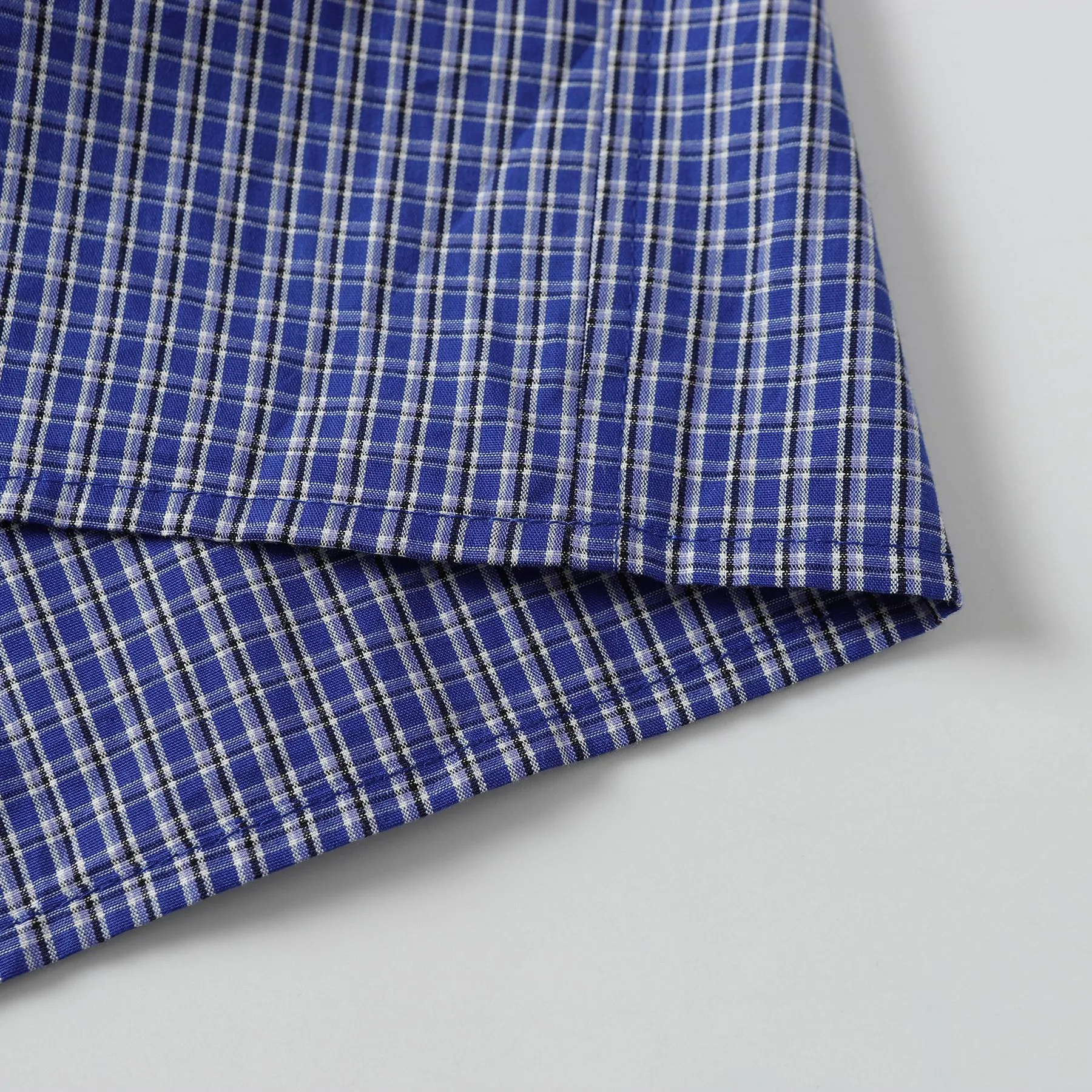 Jiayiku Men's  Spring American Retro Cleanfit Fake Two Plaid Shirt Long Sleeve Shirt For Men And Women display picture 10
