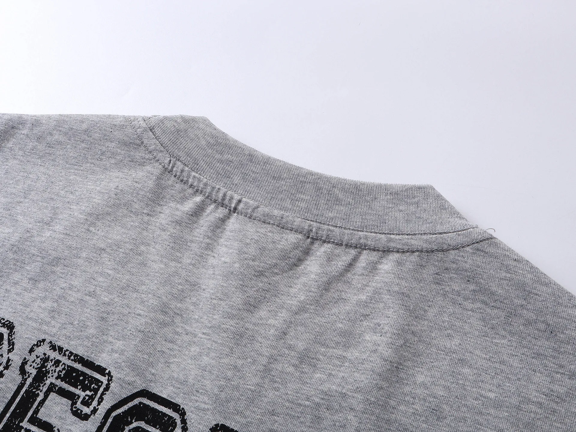 Jiayiku Men's  New Summer American-style Retro Niche Personalized Printed T-shirt Trendy Men's High Weight Short-sleeved T-shirt display picture 22