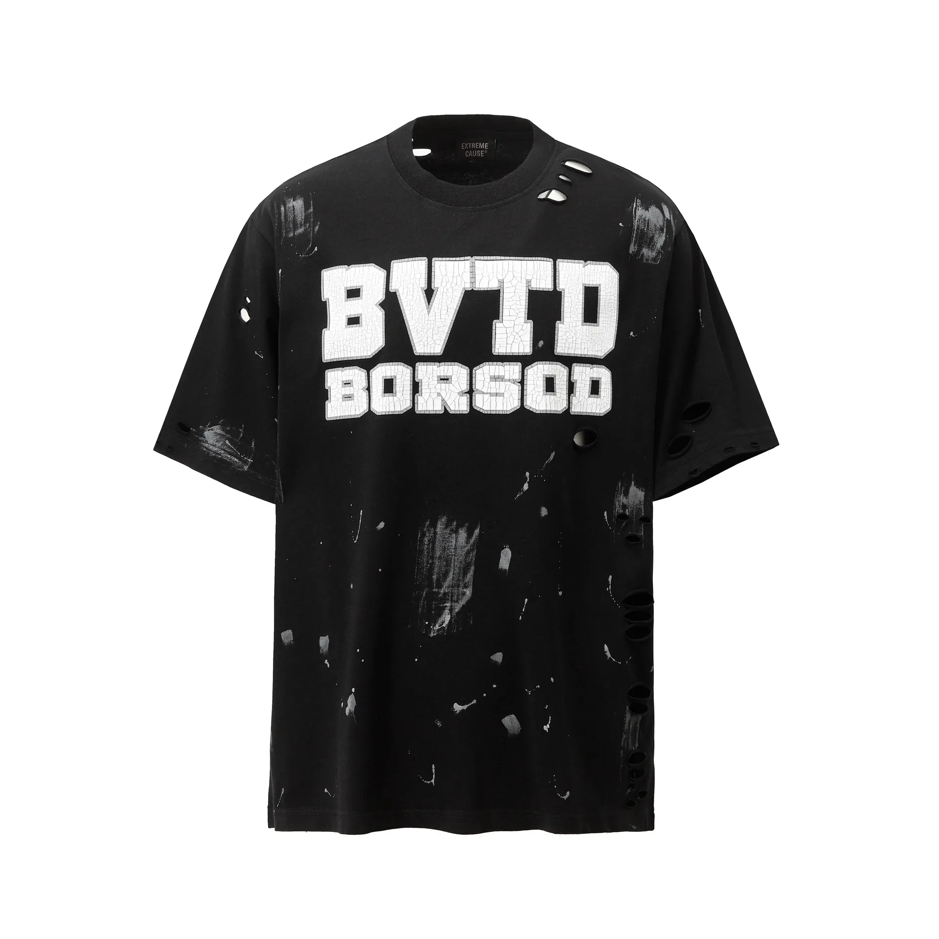 Jiayiku Men's  Summer New West Coast American Hip Hop Brand Tee Graffiti Print Short-sleeved T-shirt For Men display picture 2