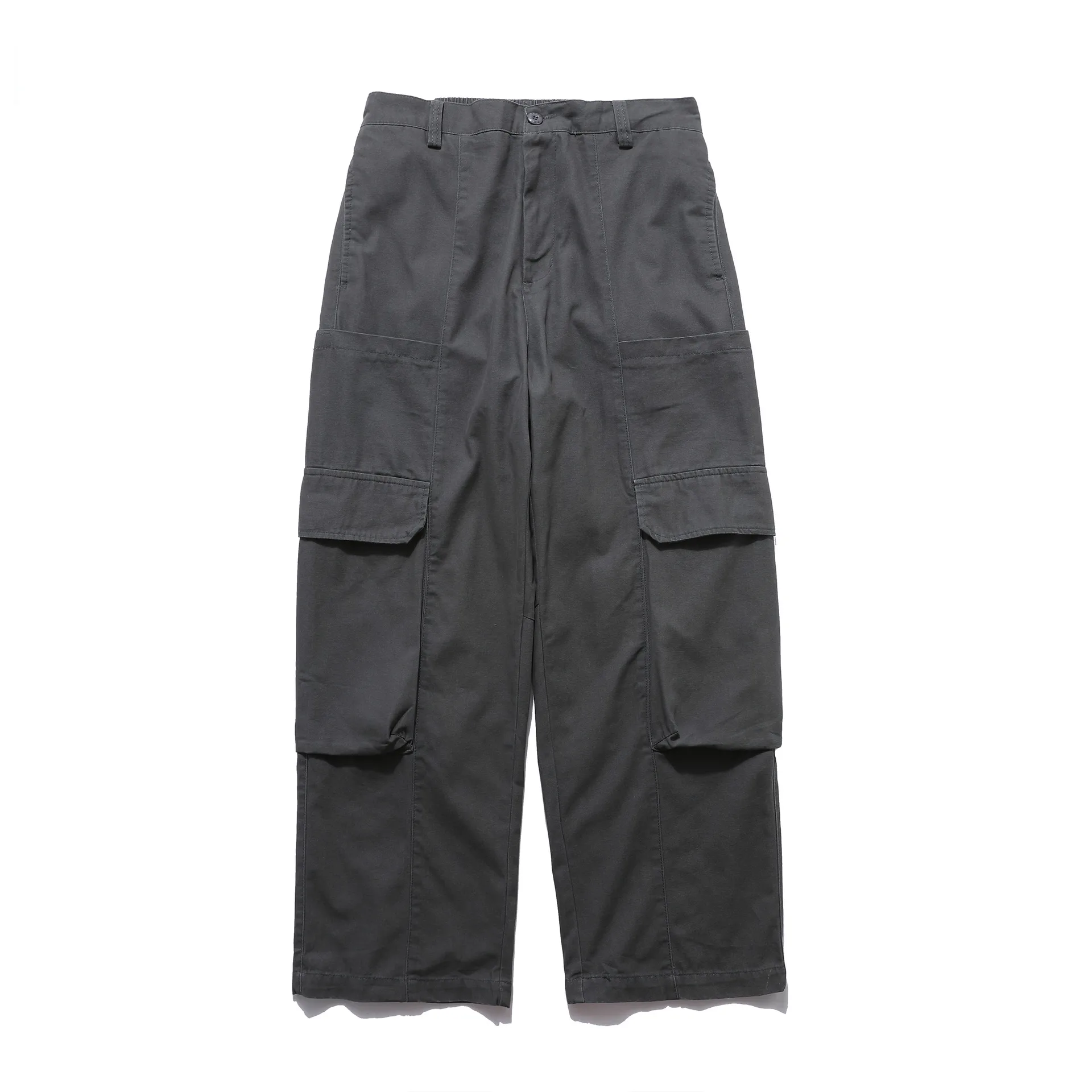 Jiayi Library Men's  New Arrival Ami Kaji New Vintage Workwear Casual Pants Loose Straight Wide Leg Pants display picture 3