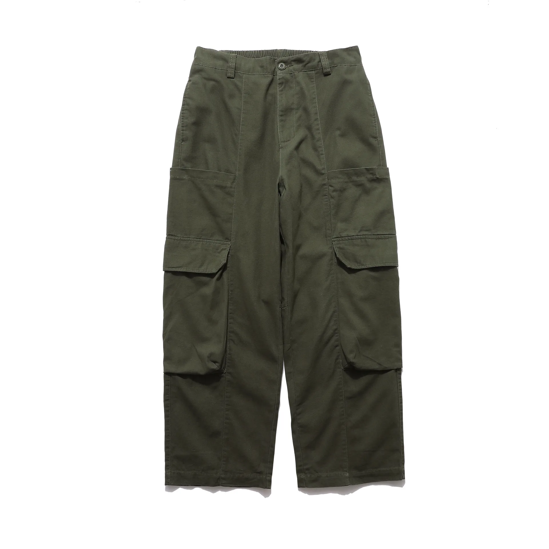 Jiayi Library Men's  New Arrival Ami Kaji New Vintage Workwear Casual Pants Loose Straight Wide Leg Pants display picture 5