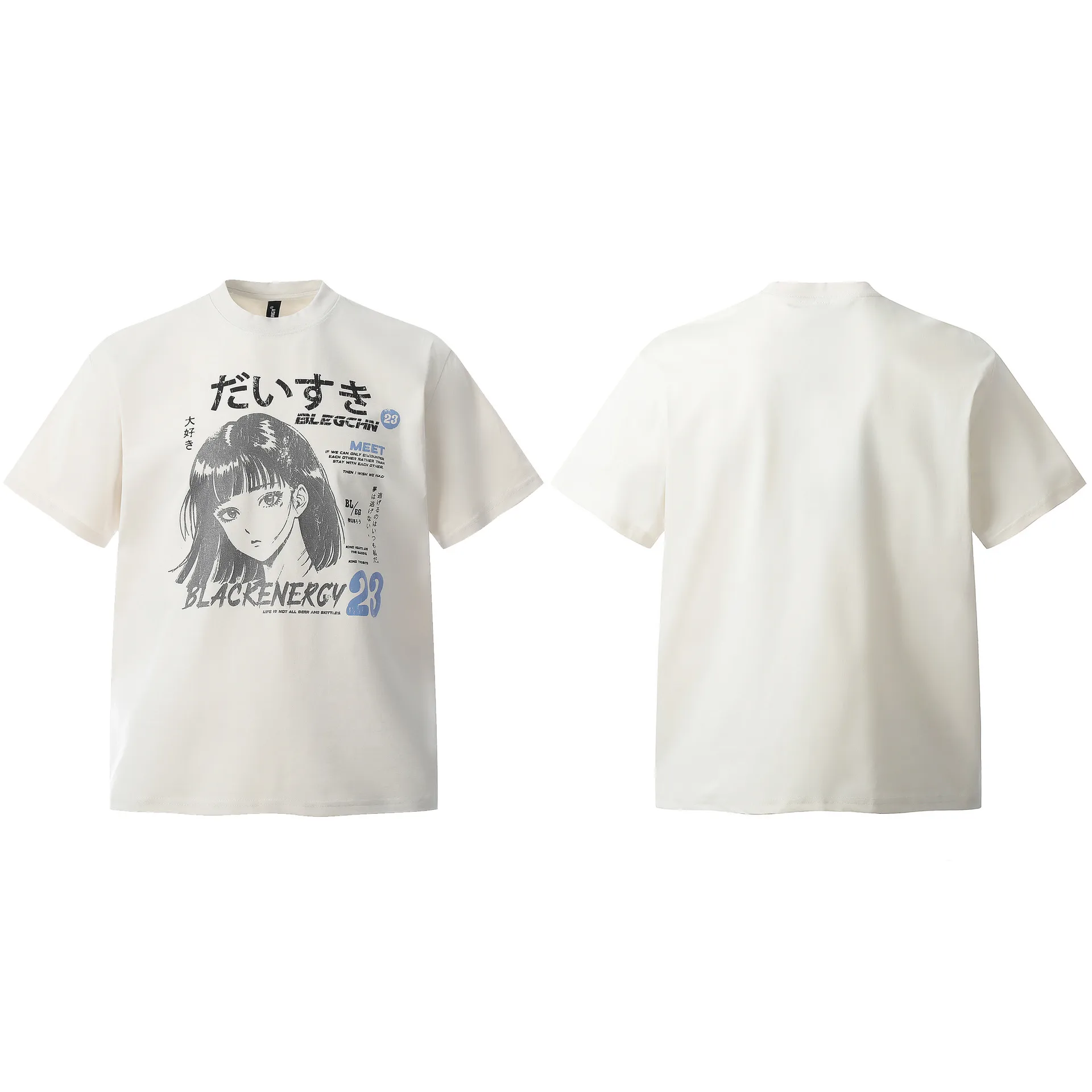 Jiayiku Fashion Brand  Summer American Retro Couple T-shirt Loose Cartoon Animation Print Short Sleeve Top display picture 2