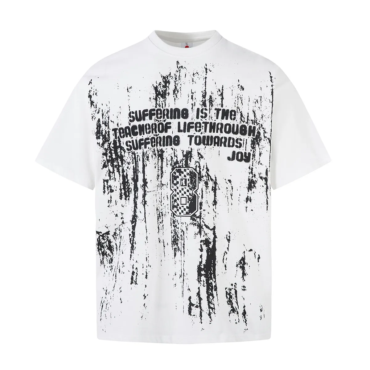Jiayiku Men's  Summer American Street Hip Hop Fashion Brand Tee Racing Suit Motorcycle Printed T-shirt Short Sleeve Men display picture 3