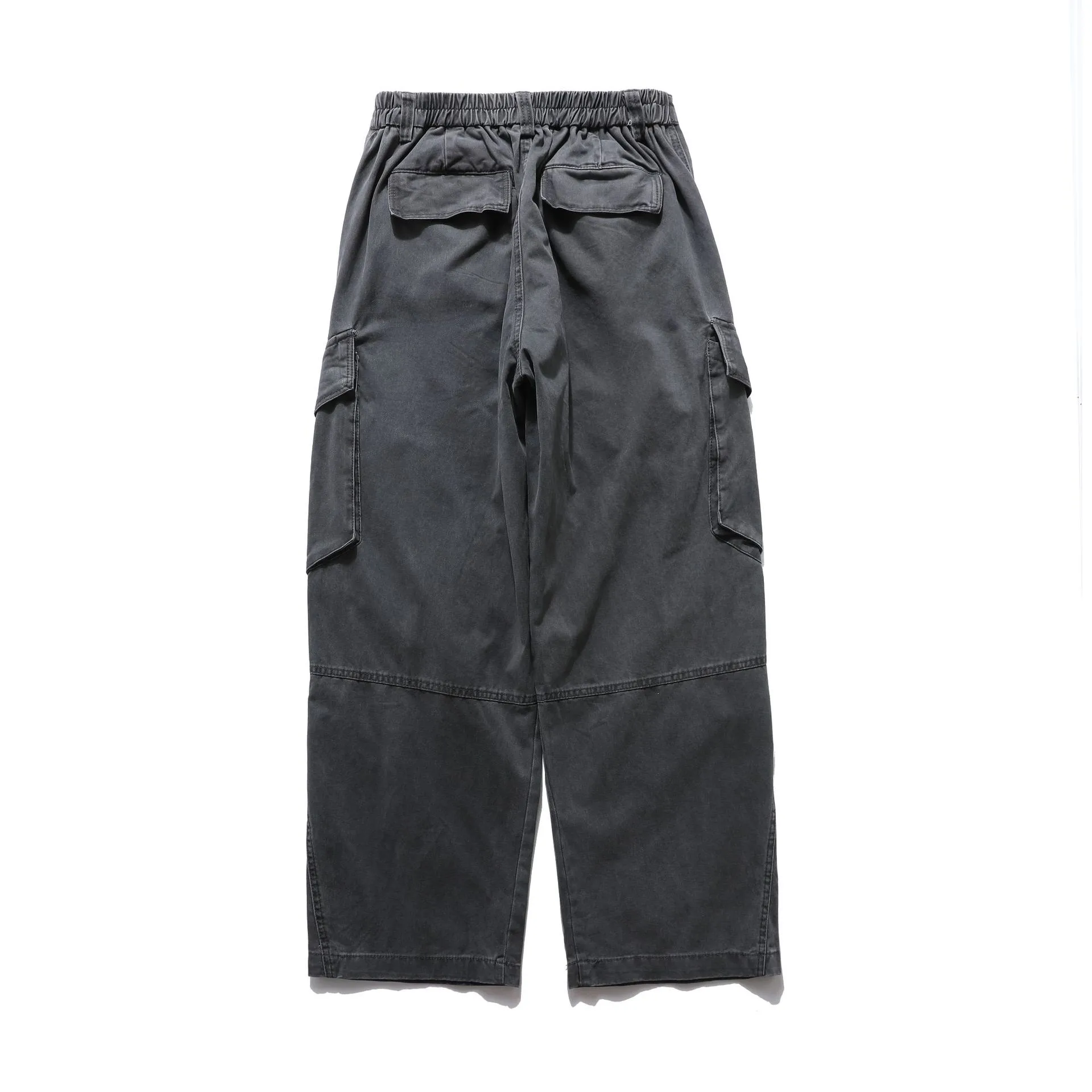 Jiayiku Men's  New Arrival Ami Kaji New Style Vintage Washed Overalls Loose Wide Leg Casual Trousers display picture 6