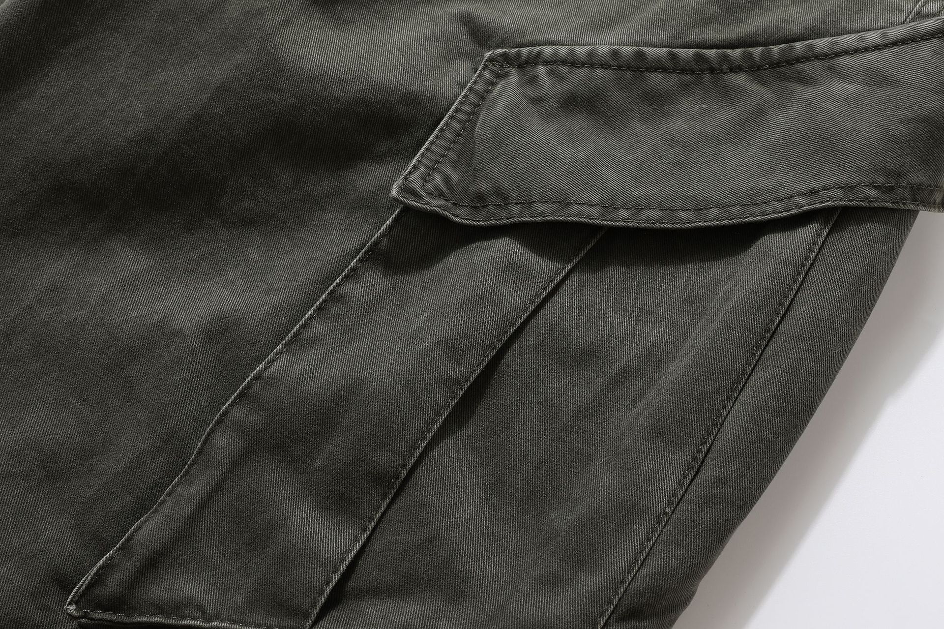 Jiayiku Men's  New Arrival Ami Kaji New Style Vintage Washed Overalls Loose Wide Leg Casual Trousers display picture 12