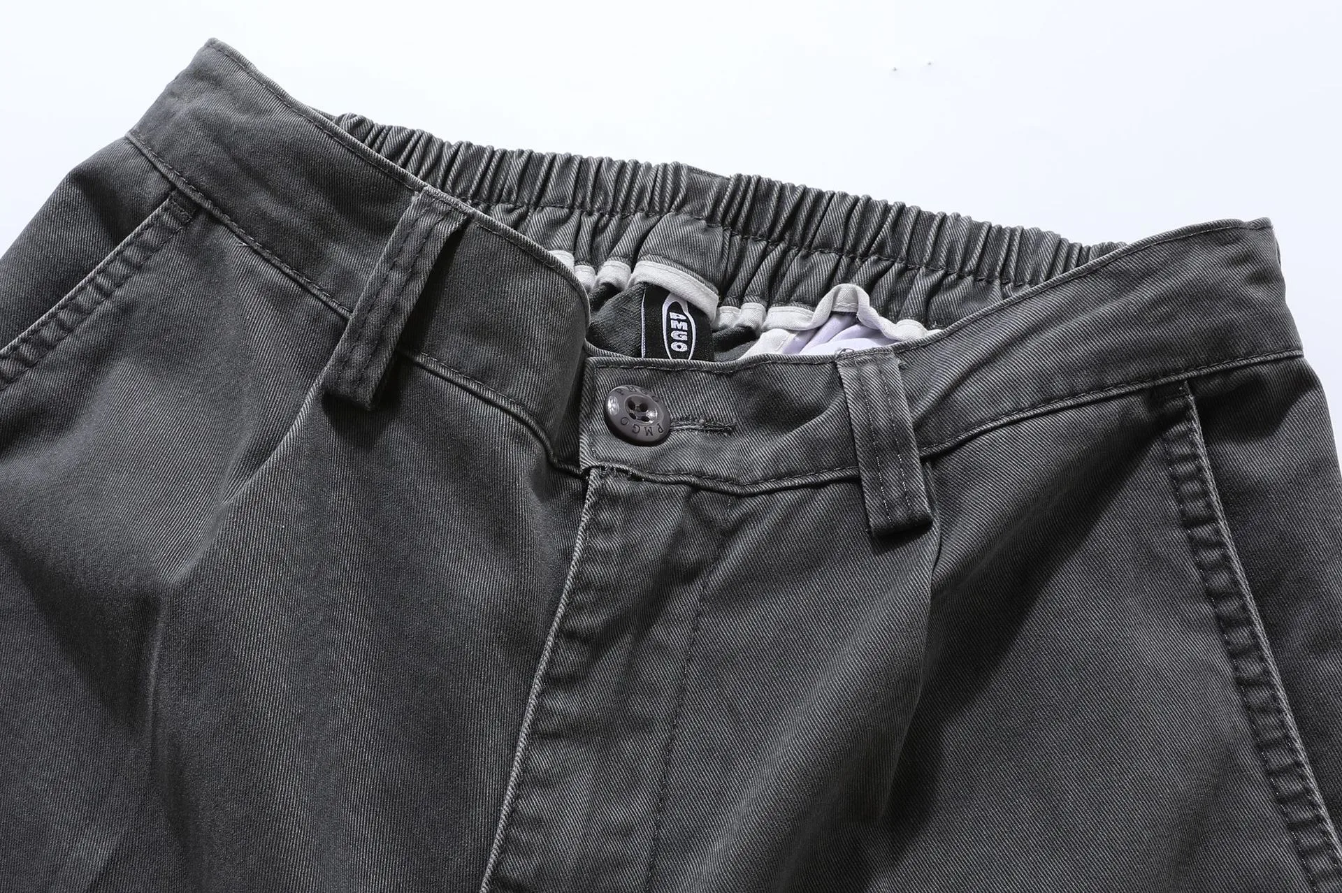 Jiayiku Men's  New Arrival Ami Kaji New Style Vintage Washed Overalls Loose Wide Leg Casual Trousers display picture 18