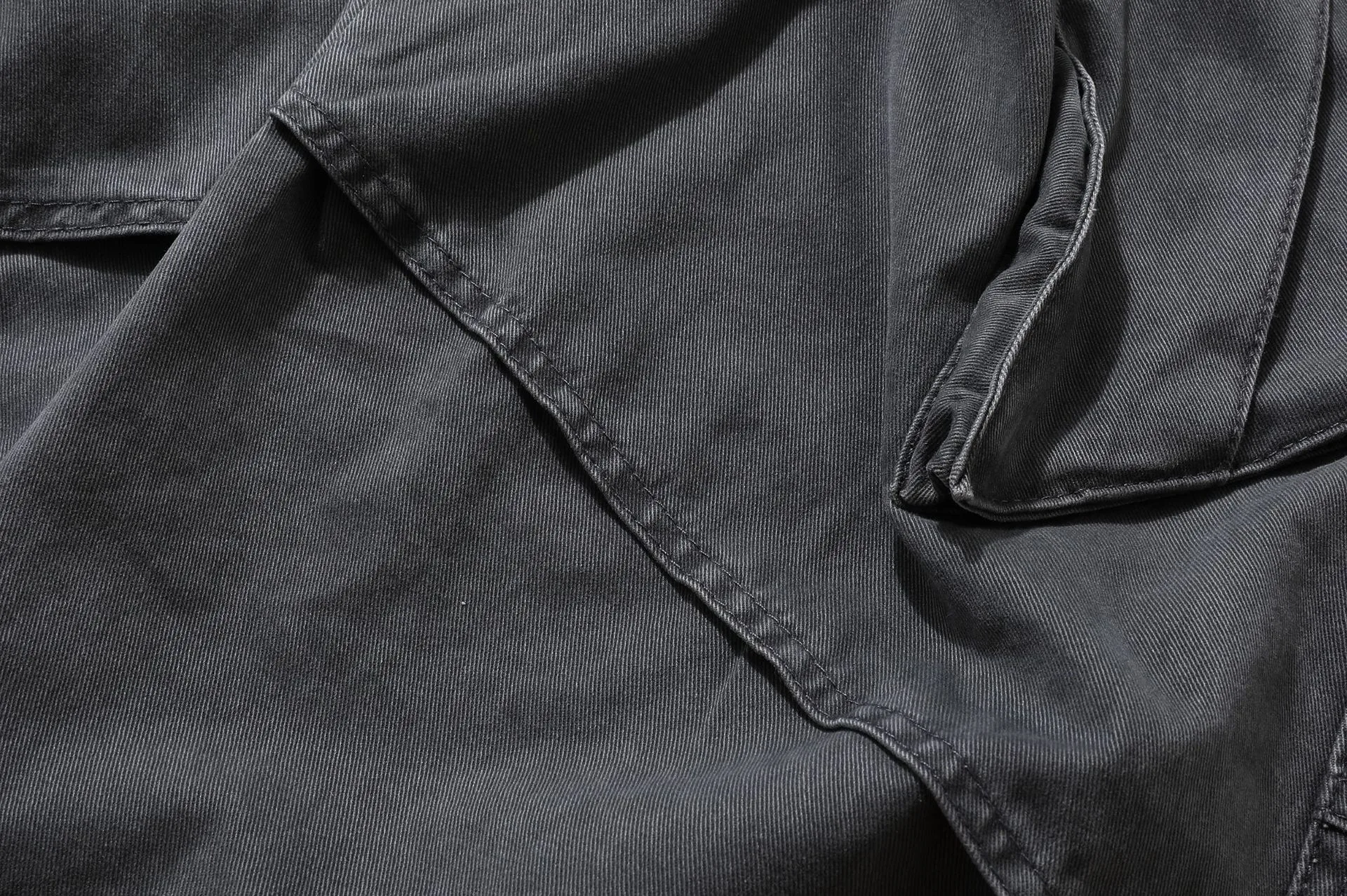 Jiayiku Men's  New Arrival Ami Kaji New Style Vintage Washed Overalls Loose Wide Leg Casual Trousers display picture 21