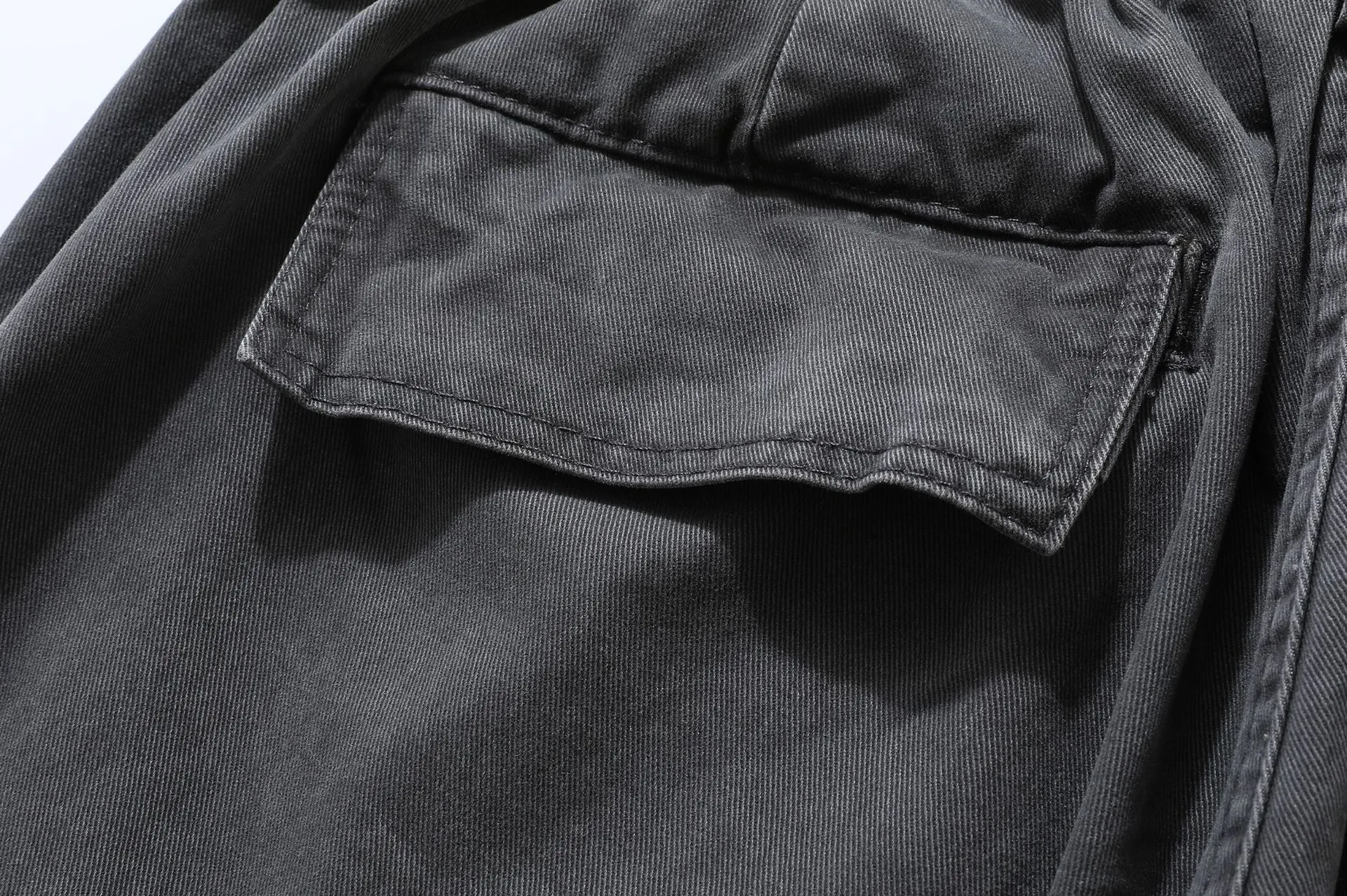 Jiayiku Men's  New Arrival Ami Kaji New Style Vintage Washed Overalls Loose Wide Leg Casual Trousers display picture 24