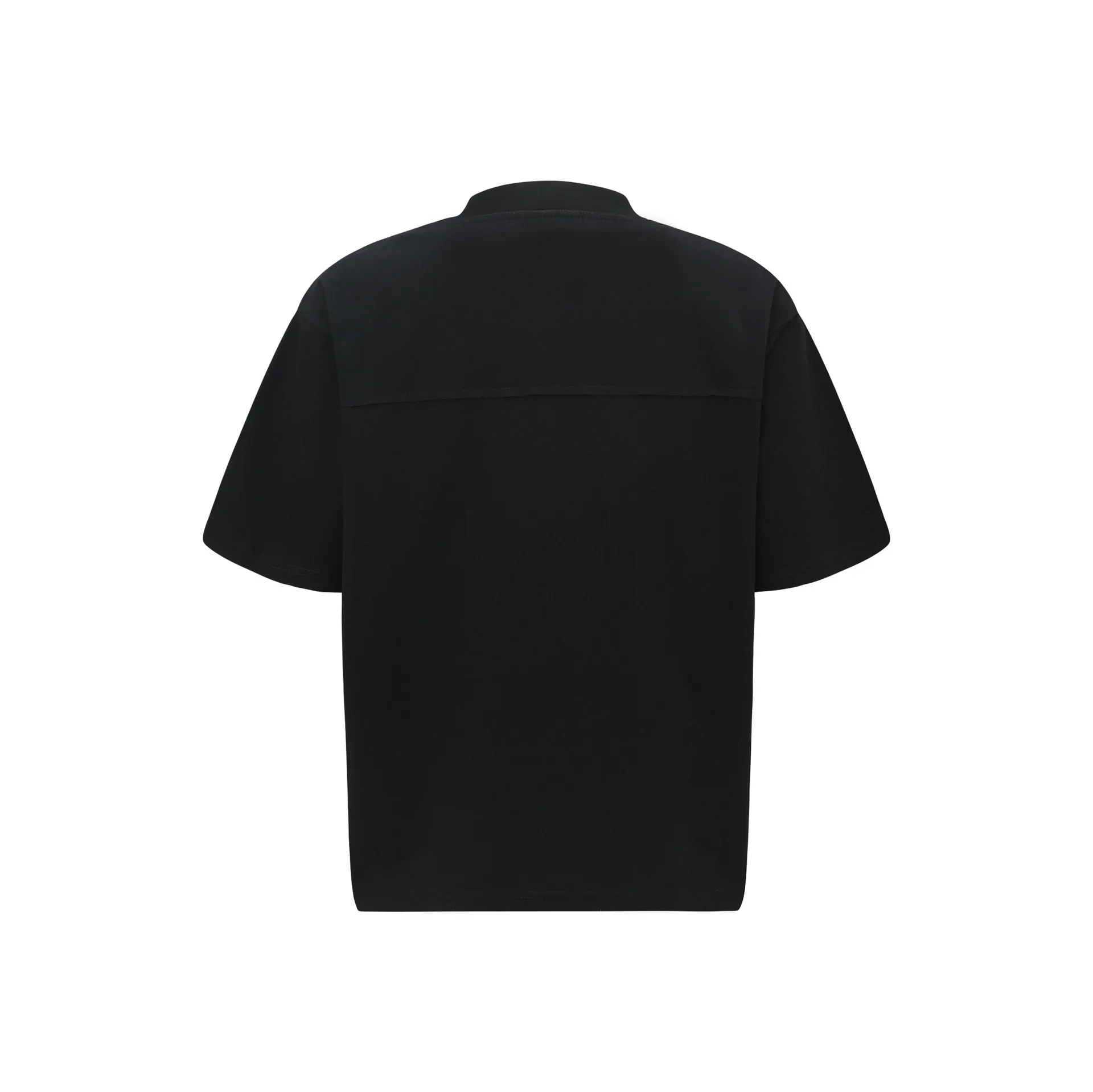 Jiayi Library Men's  New Summer American Retro Niche Personality Zipper Design T-shirt Short Sleeve High Sense display picture 4