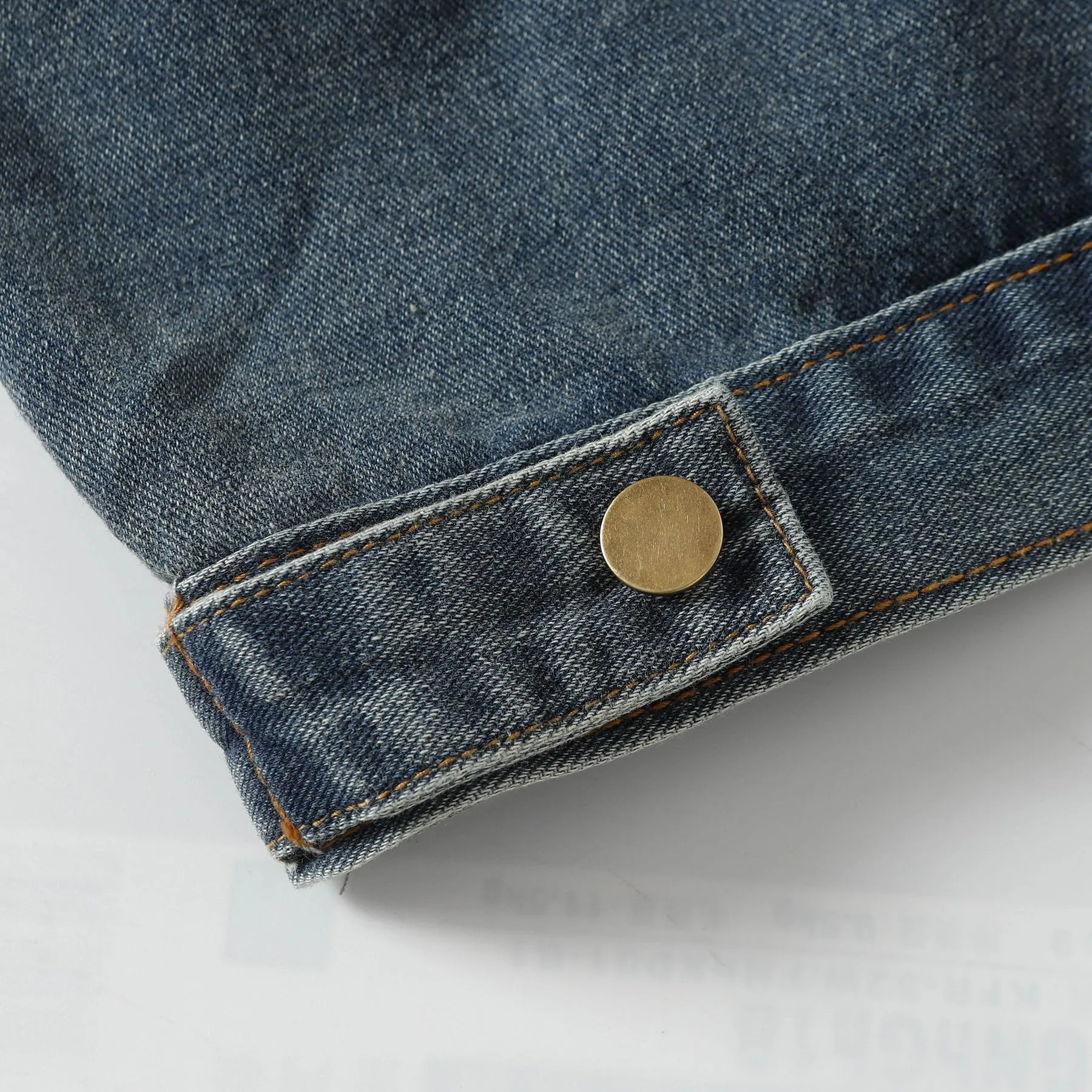 Jiayi Library Men's  Spring New American Retro Heavy Washing Water Fixation Denim Jacket Collar Jacket Men's display picture 13