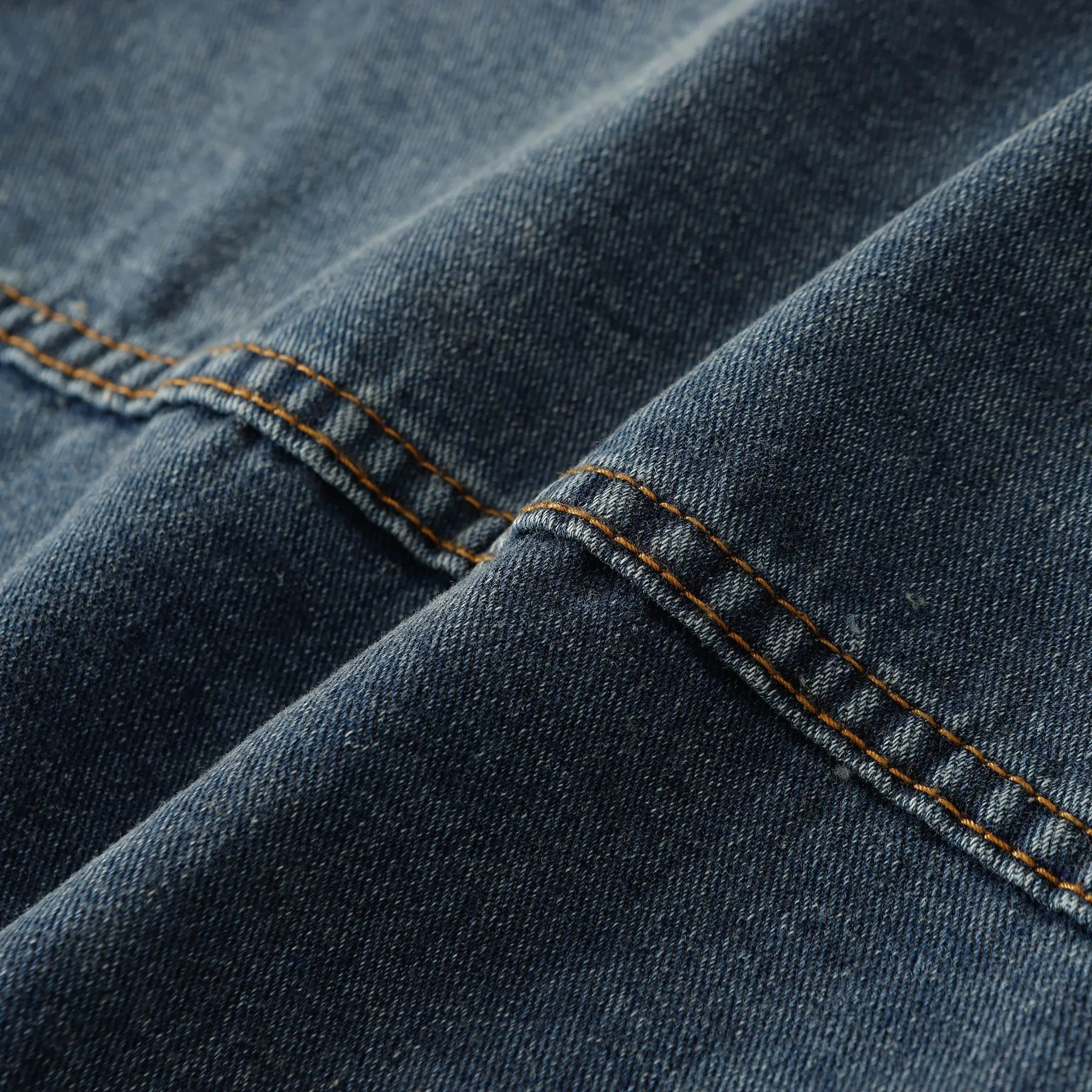 Jiayi Library Men's  Spring New American Retro Heavy Washing Water Fixation Denim Jacket Collar Jacket Men's display picture 14