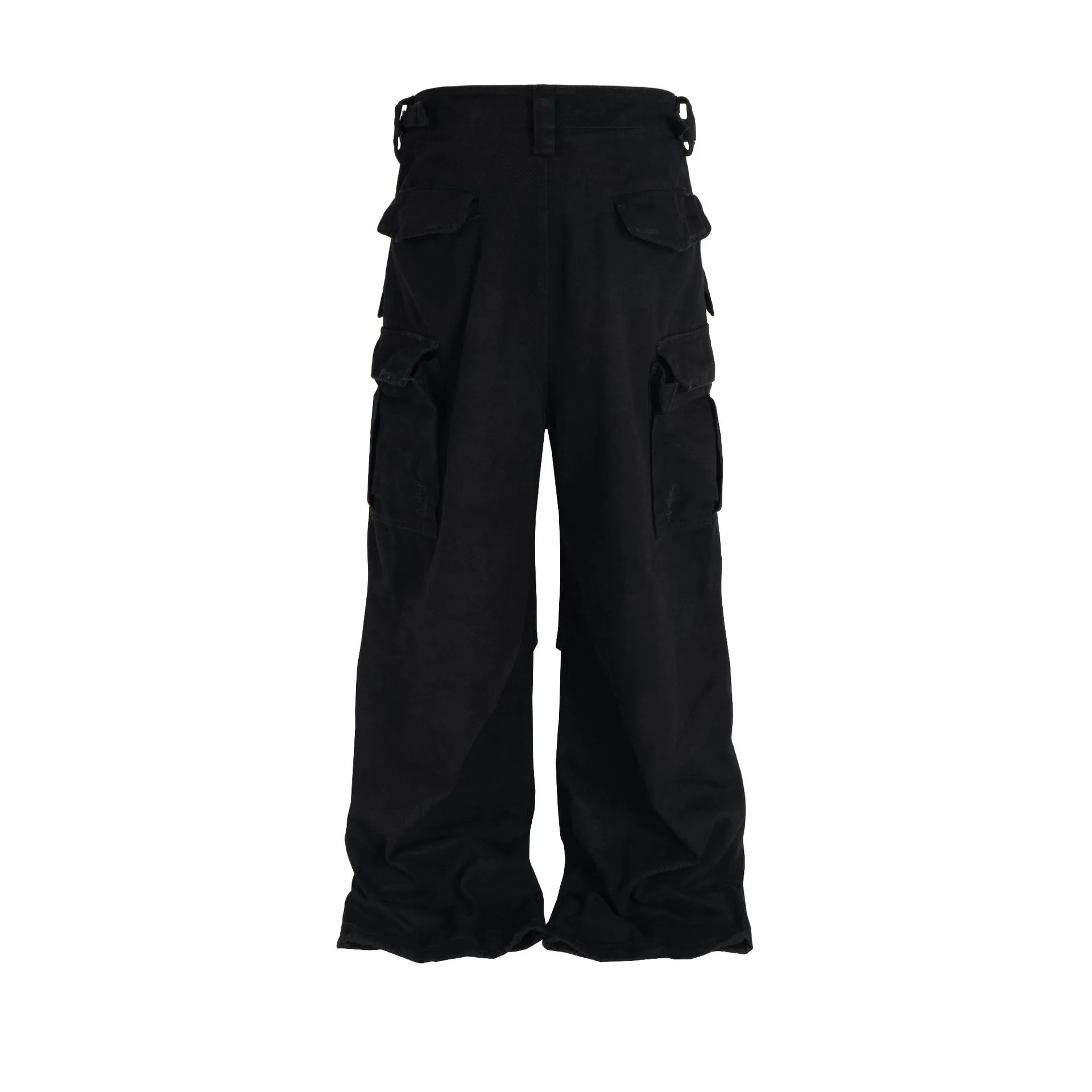 Jiayi Library Men's  Spring High Street American Retro Profile Baggy Overalls Loose Straight Casual Pants display picture 9