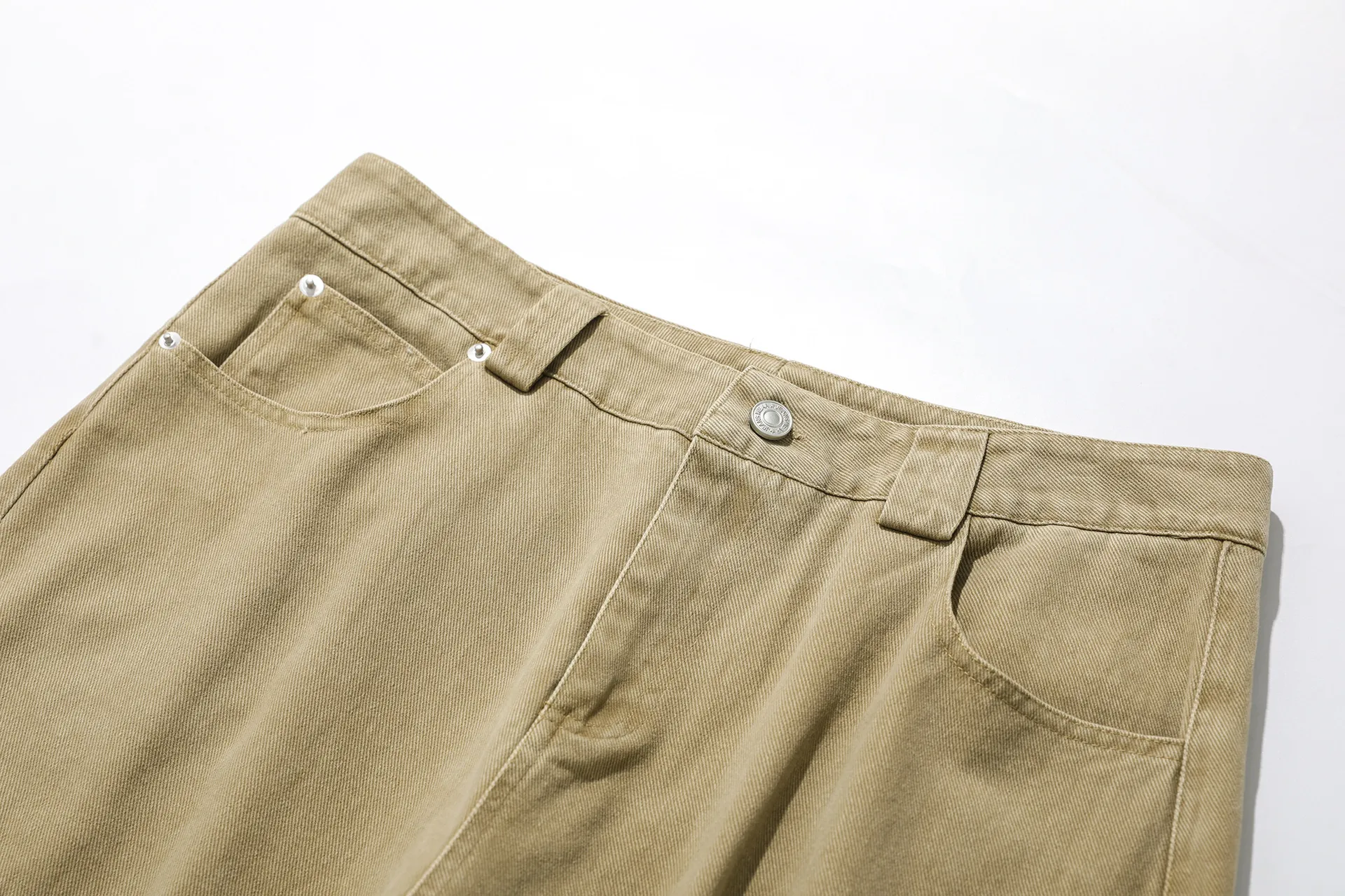 Jiayi Library Men's  Spring High Street American Vintage Washed Workwear Casual Pants Loose Straight Wide Leg Pants display picture 14