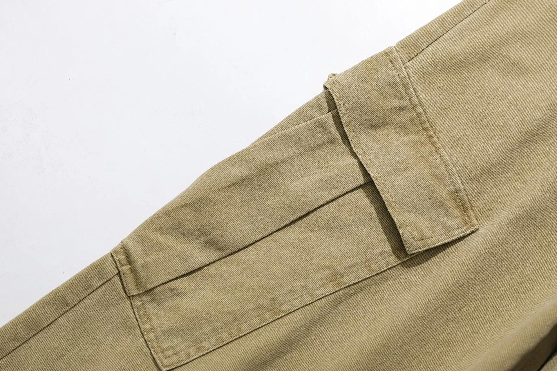 Jiayi Library Men's  Spring High Street American Vintage Washed Workwear Casual Pants Loose Straight Wide Leg Pants display picture 15