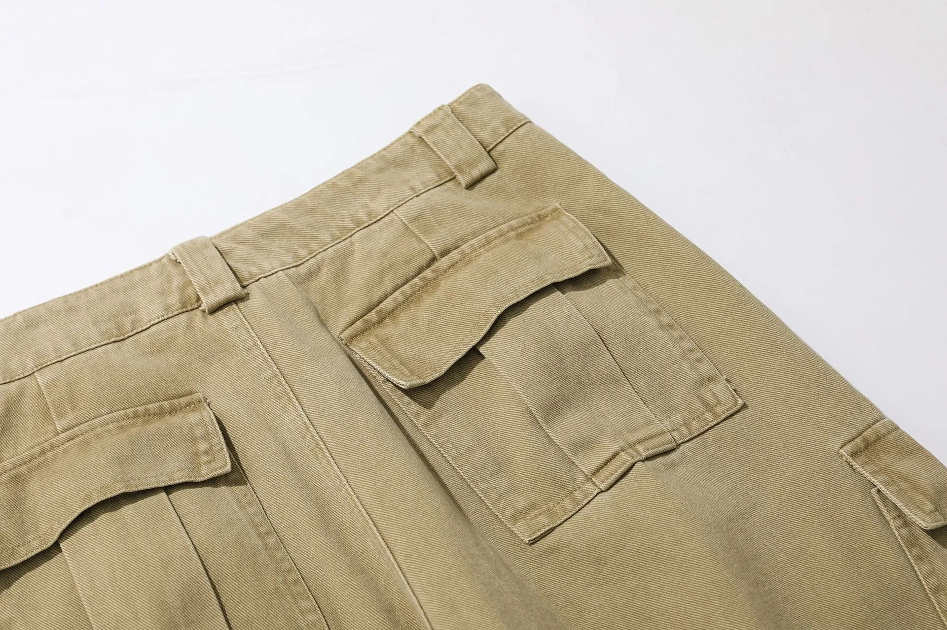 Jiayi Library Men's  Spring High Street American Vintage Washed Workwear Casual Pants Loose Straight Wide Leg Pants display picture 16