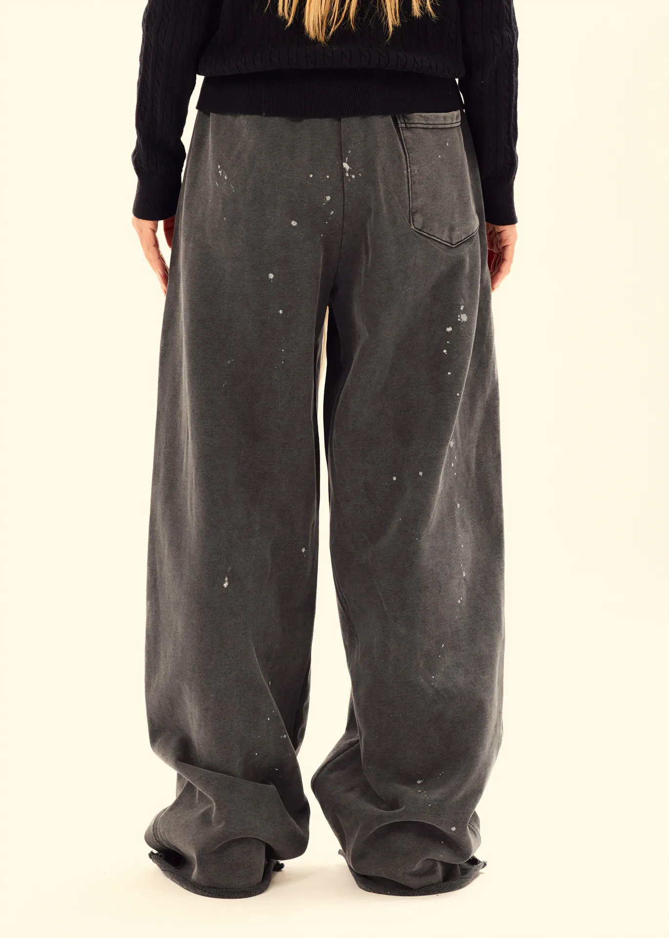 Jiayi Library Men's  New Arrival Waste Earth Style American Style Retro Hole-Rapped Washed Pants Hangling Sense Straight Casual Pants display picture 7