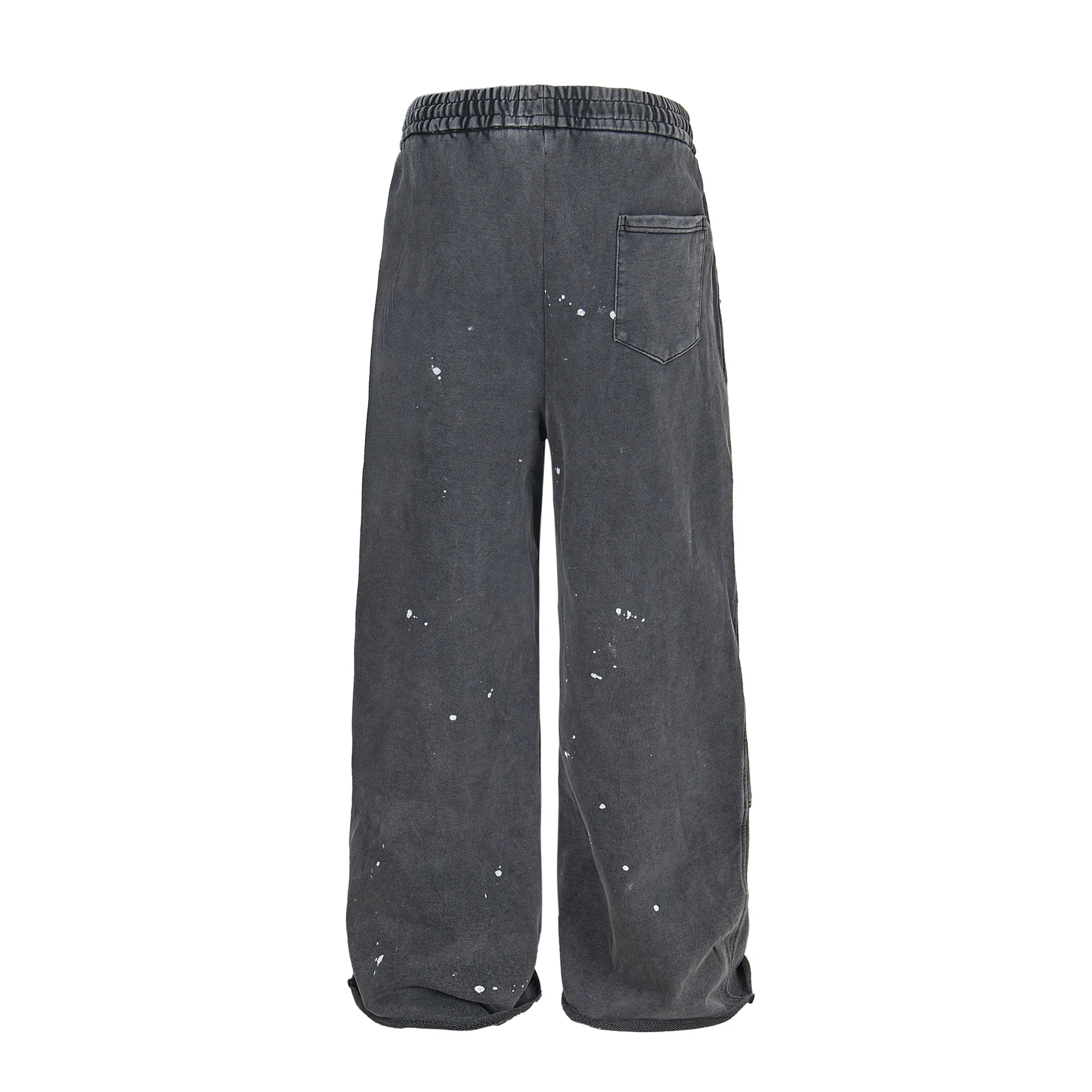Jiayi Library Men's  New Arrival Waste Earth Style American Style Retro Hole-Rapped Washed Pants Hangling Sense Straight Casual Pants display picture 10