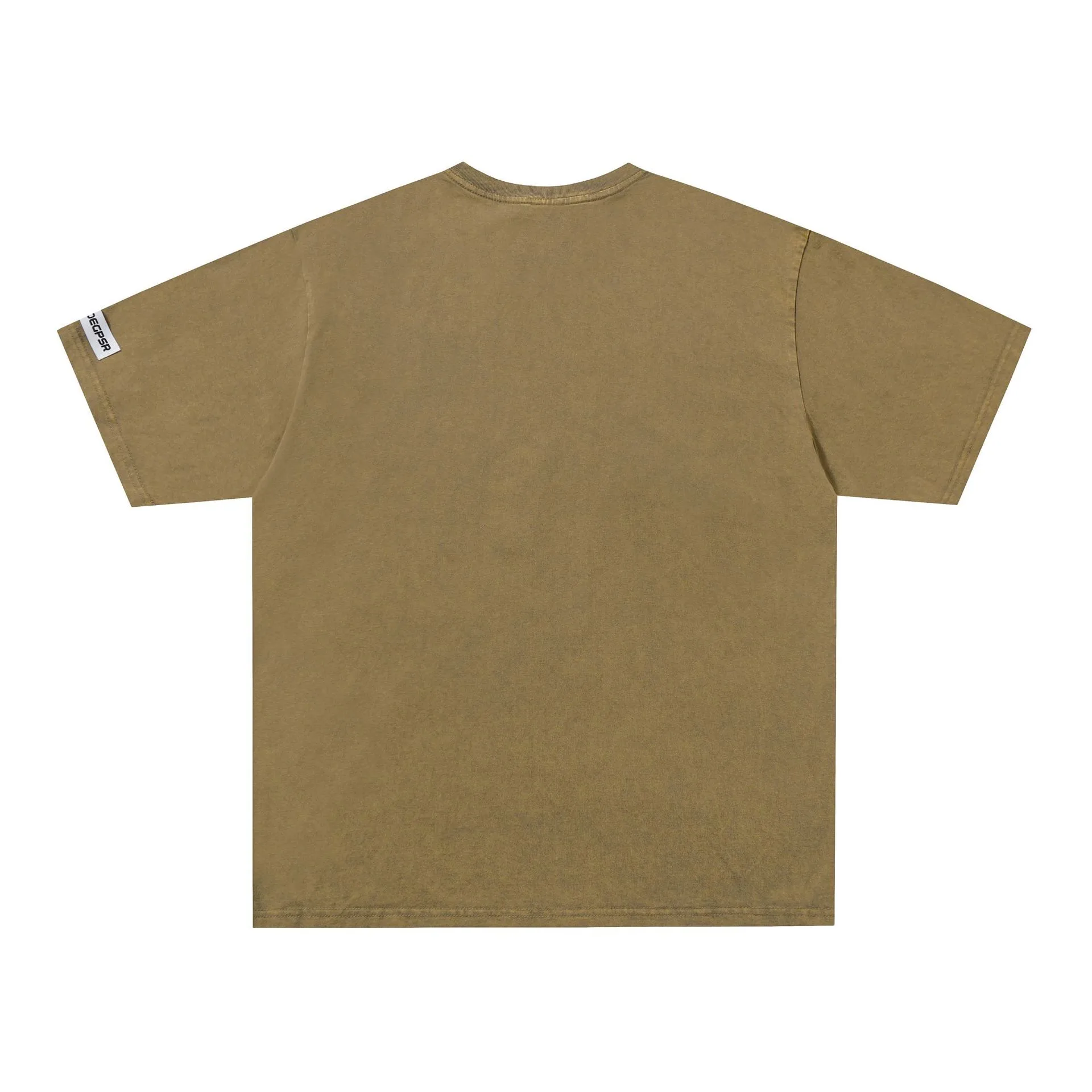 Jiayiku Men's  Summer New American Street Retro Fashion Brand Cultural Shirt Heavy Washed Short-sleeved T-shirt display picture 4