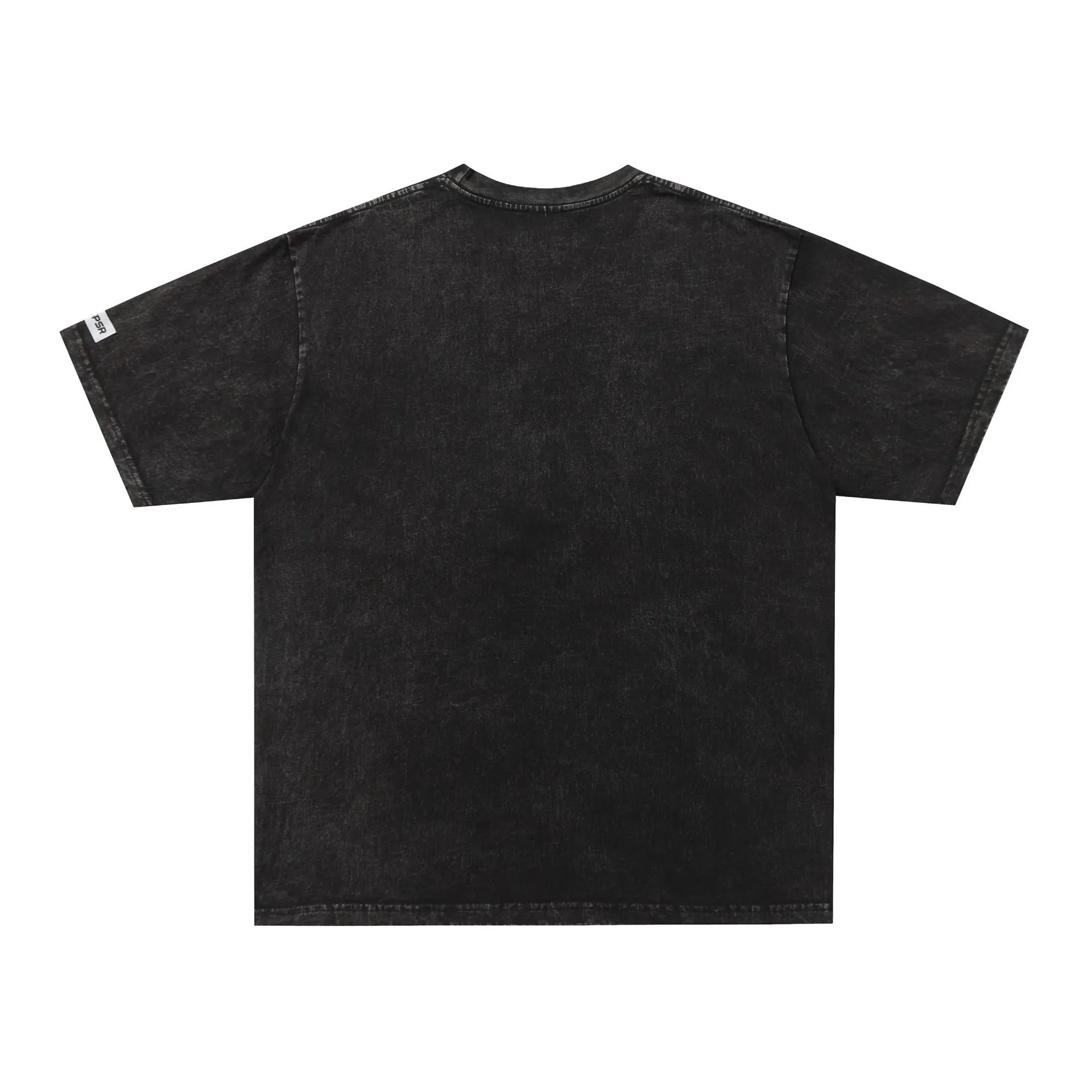 Jiayiku Men's  Summer New American Street Retro Fashion Brand Cultural Shirt Heavy Washed Short-sleeved T-shirt display picture 6