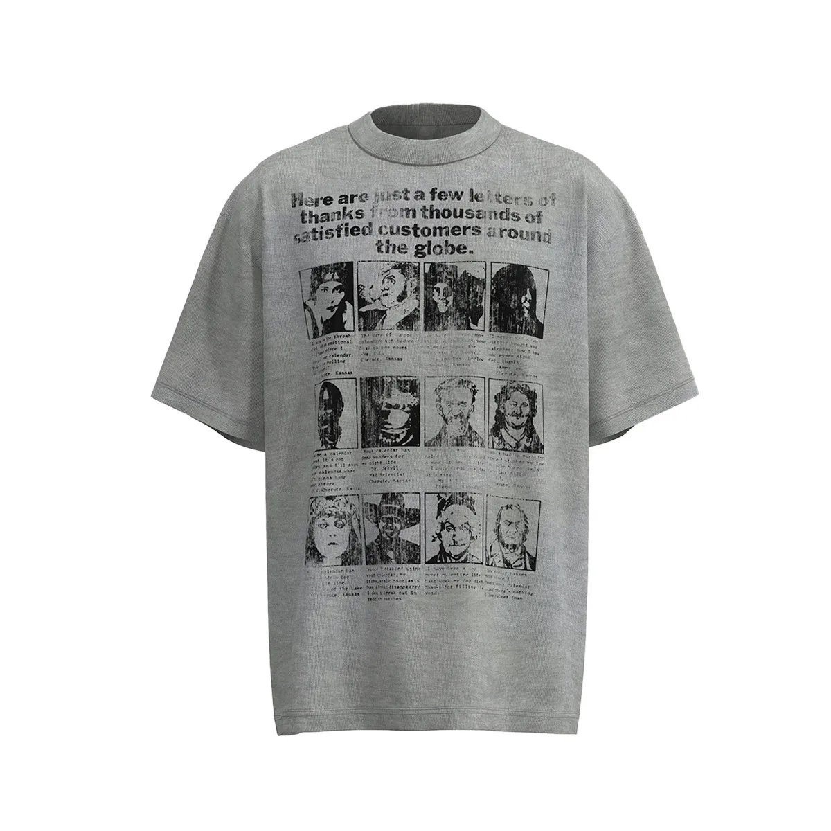 Jiayiku Men's  Summer American Street Hip Hop Fashion Brand Tee Culture Shirt Creative Character Printed T-shirt Men display picture 5