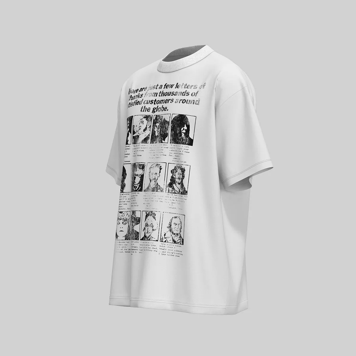 Jiayiku Men's  Summer American Street Hip Hop Fashion Brand Tee Culture Shirt Creative Character Printed T-shirt Men display picture 8