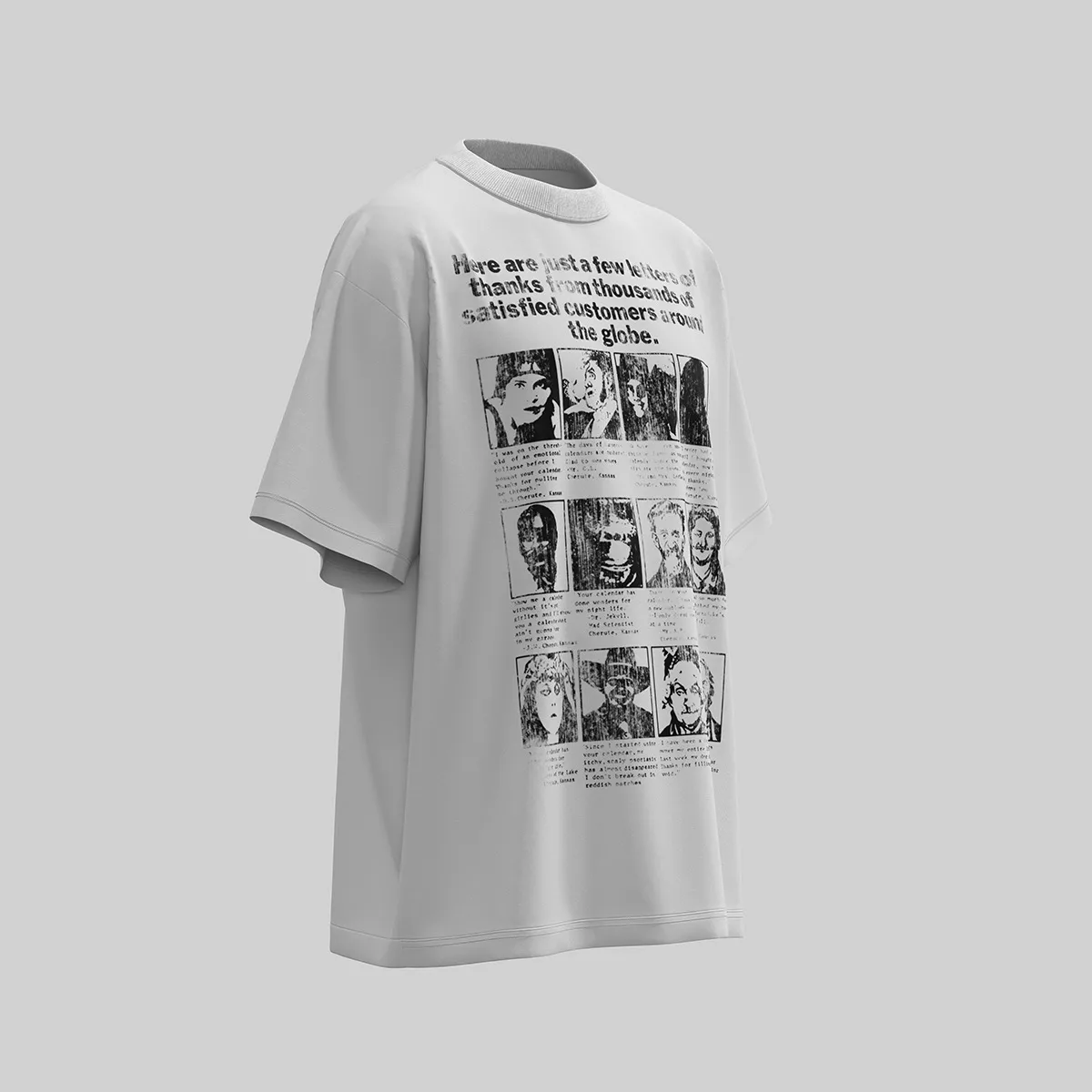 Jiayiku Men's  Summer American Street Hip Hop Fashion Brand Tee Culture Shirt Creative Character Printed T-shirt Men display picture 9