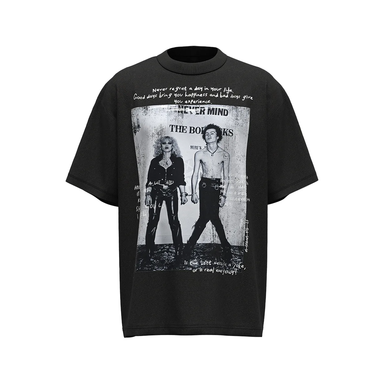 Jiayiku Men's  Summer New American Street Fashion Brand Washed Tee T-shirt Character Printed T-shirt For Men display picture 3