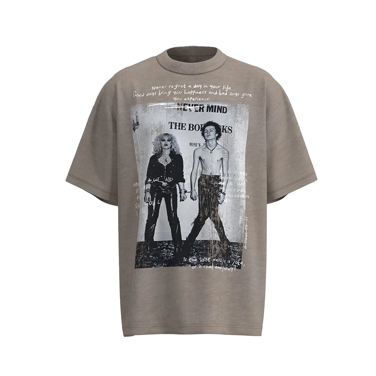 Jiayiku Men's  Summer New American Street Fashion Brand Washed Tee T-shirt Character Printed T-shirt For Men display picture 5