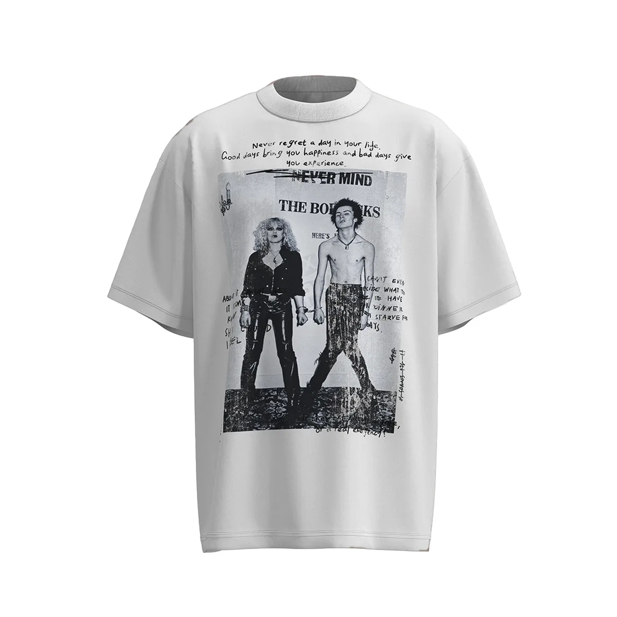 Jiayiku Men's  Summer New American Street Fashion Brand Washed Tee T-shirt Character Printed T-shirt For Men display picture 4