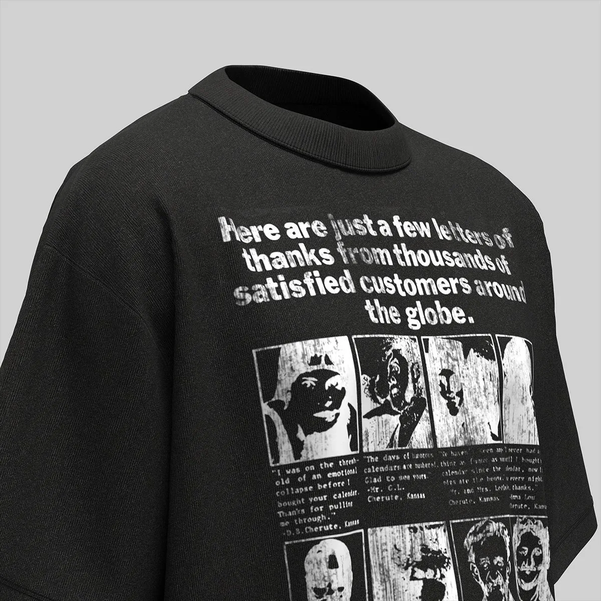 Jiayiku Men's  Summer American Street Hip Hop Fashion Brand Tee Culture Shirt Creative Character Printed T-shirt Men display picture 24
