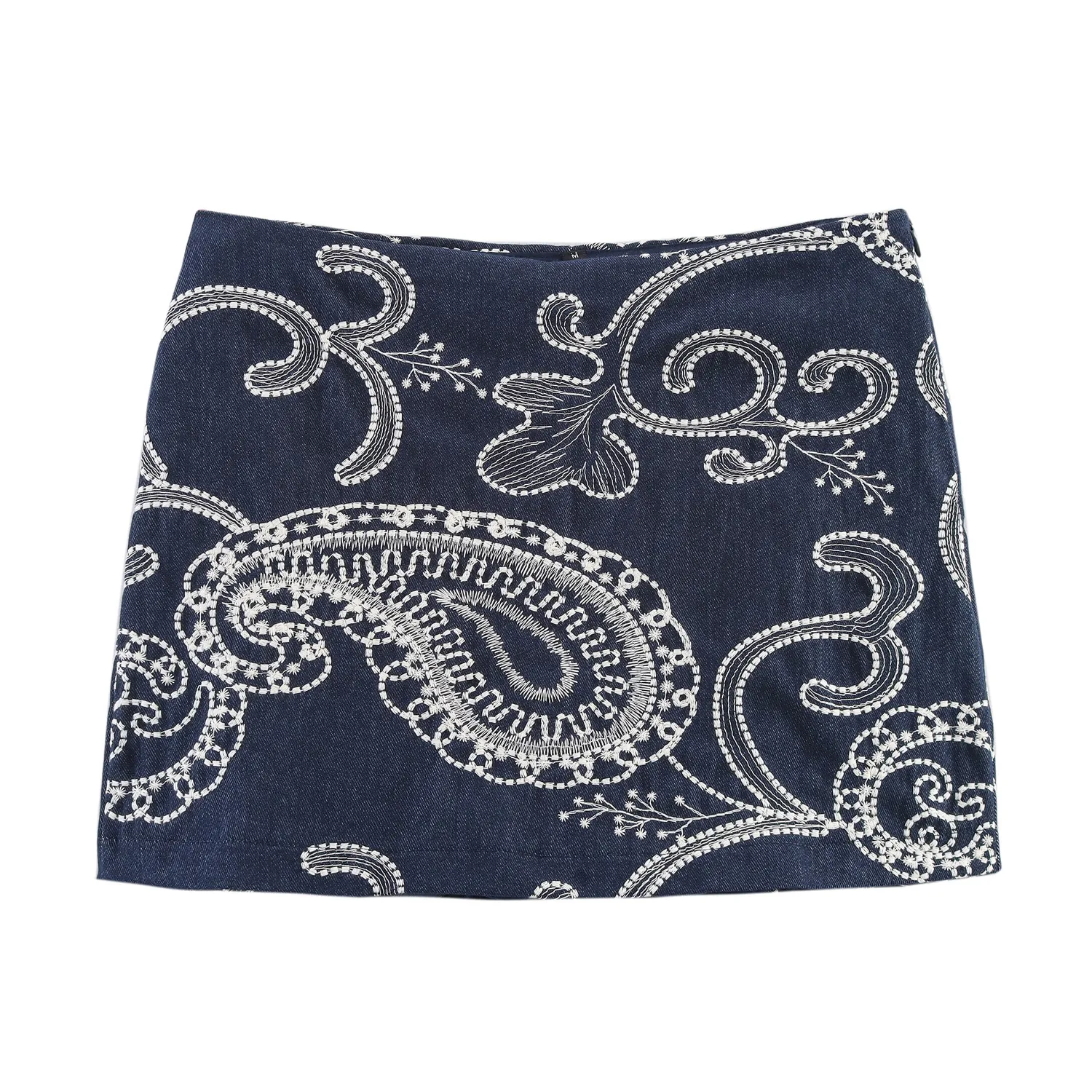 European Style Embroidered Short Vest Top And Skirt Pants Set Women's Fashion Casual Outfit High Street Style No Sleeve display picture 4